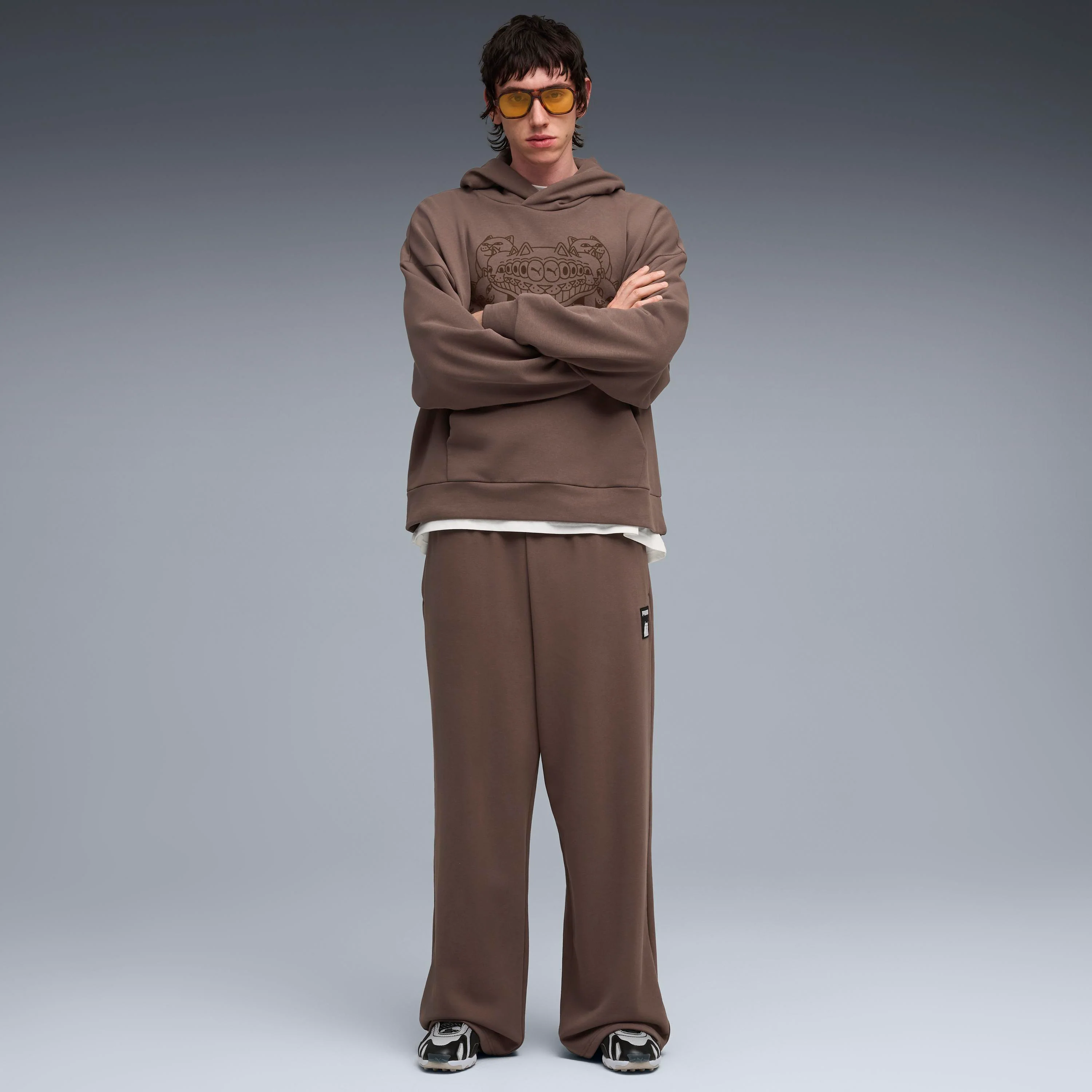 PUMA X RIPNDIP Oversized Wide Sweatpants (Flat Bronze) - Image 5
