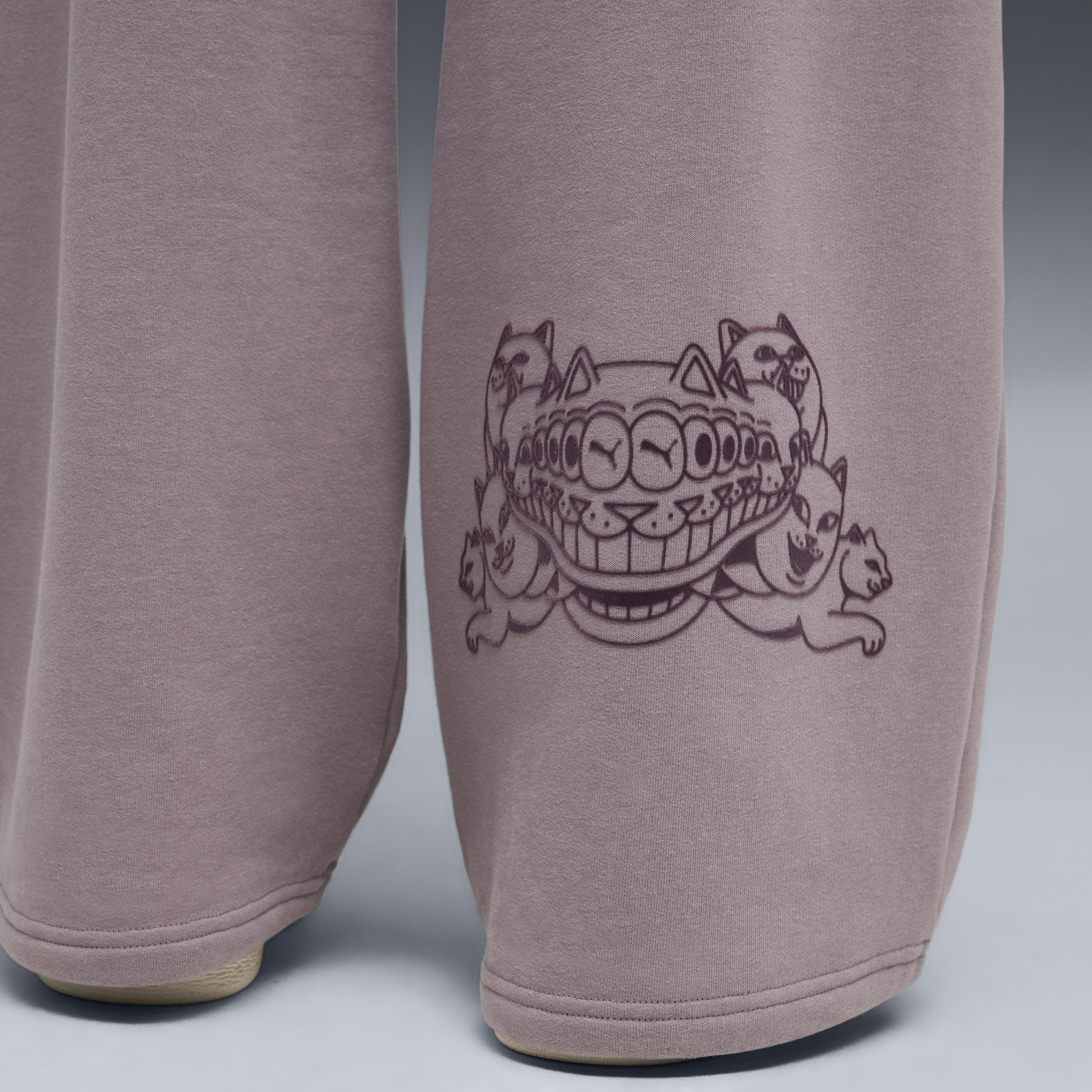 PUMA X RIPNDIP Oversized Wide Sweatpants (Plum Jam) - Image 6
