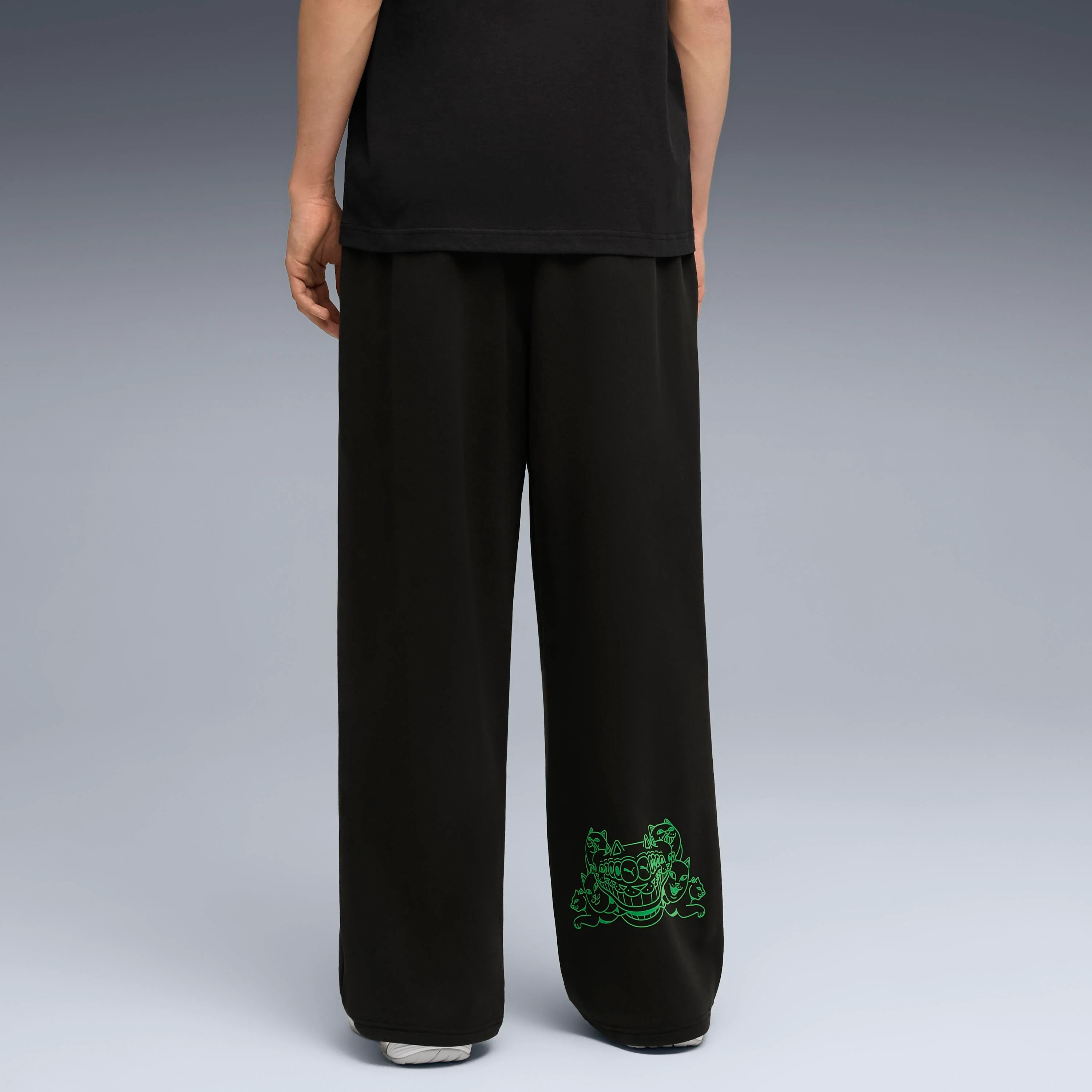 PUMA X RIPNDIP Oversized Wide Sweatpants (Puma Black) - Image 5