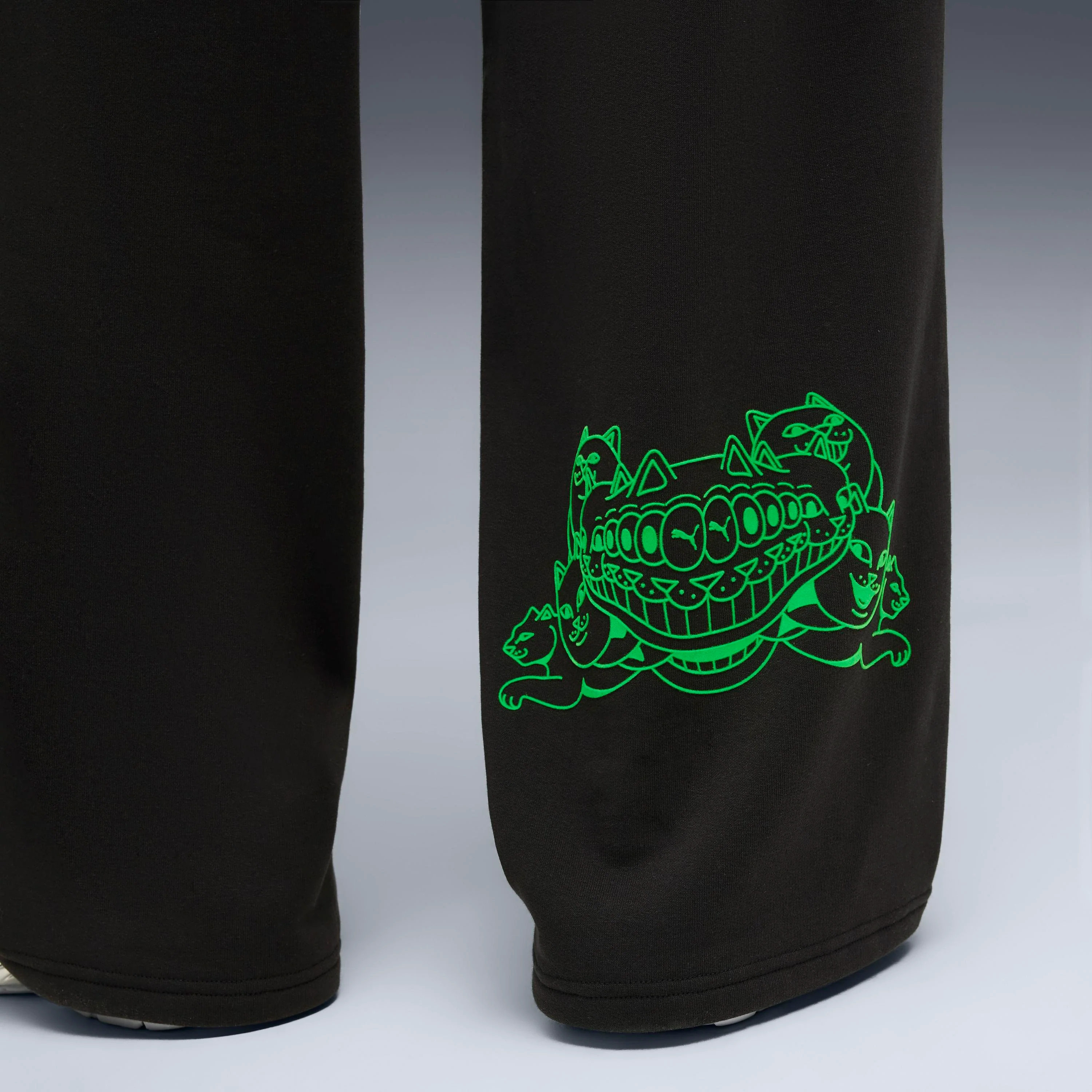 PUMA X RIPNDIP Oversized Wide Sweatpants (Puma Black) - Image 6