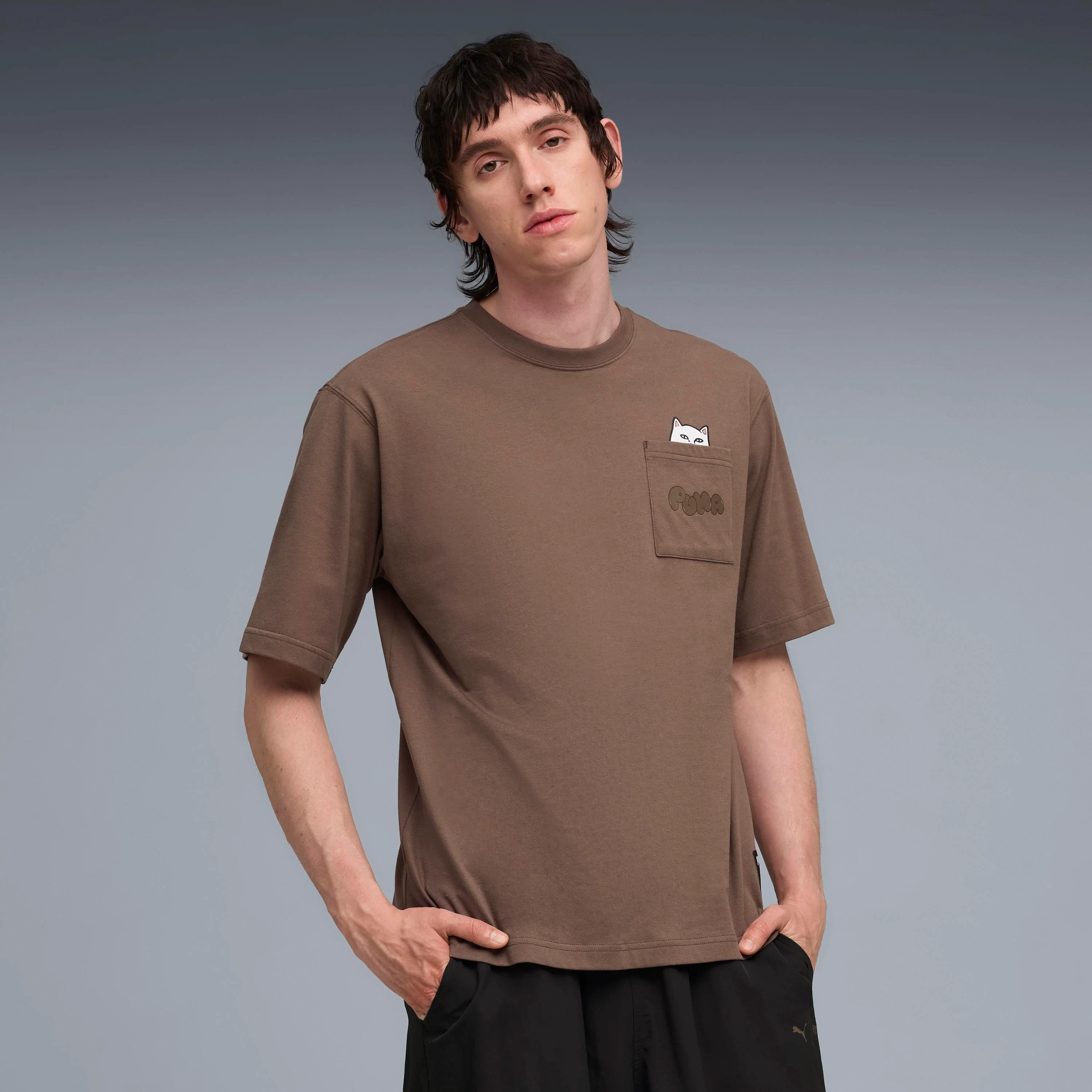 PUMA X RIPNDIP Lord Nermal Pocket Tee (Flat Bronze) - Image 3