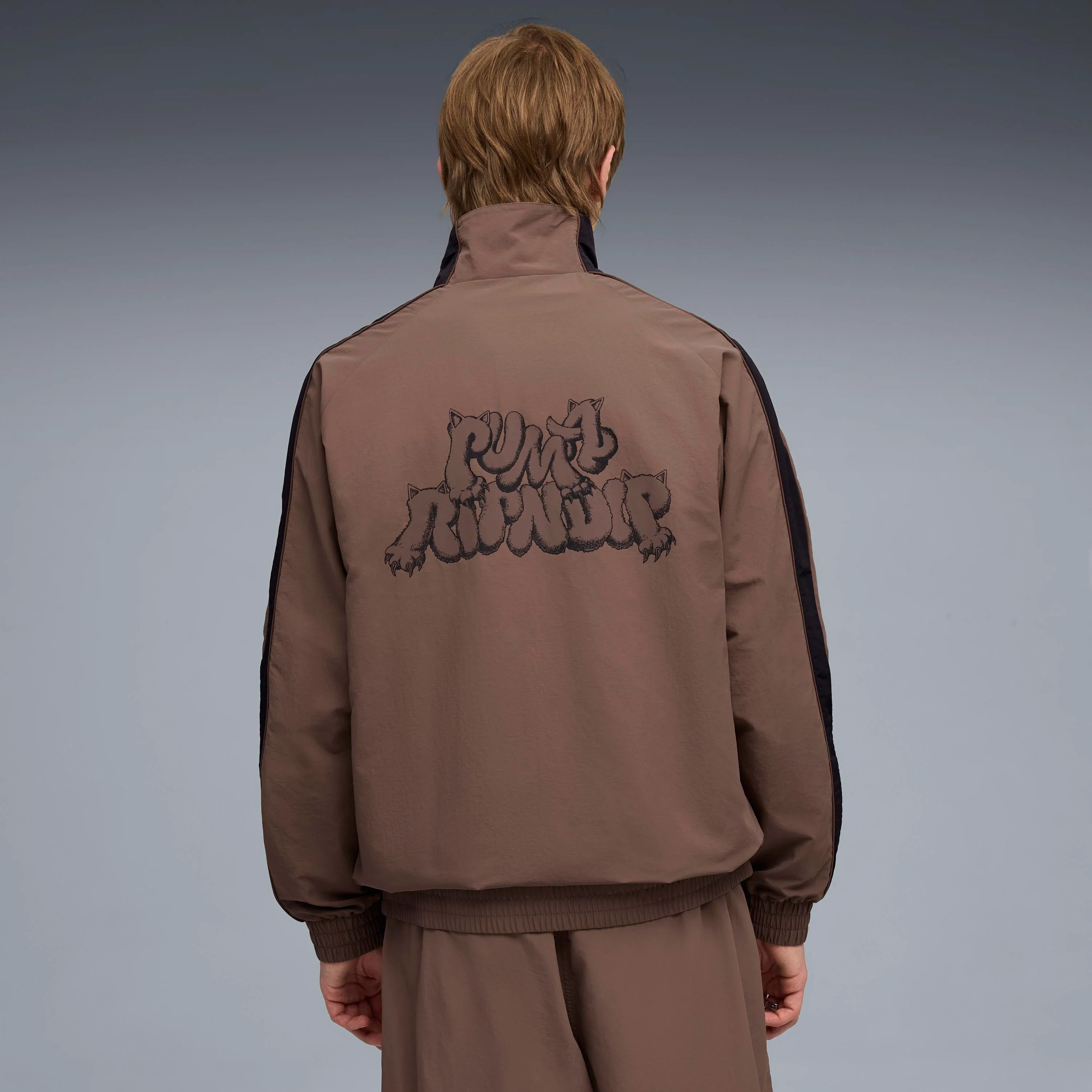 PUMA X RIPNDIP T7 Oversized Track Jacket (Flat Bronze) - Image 2