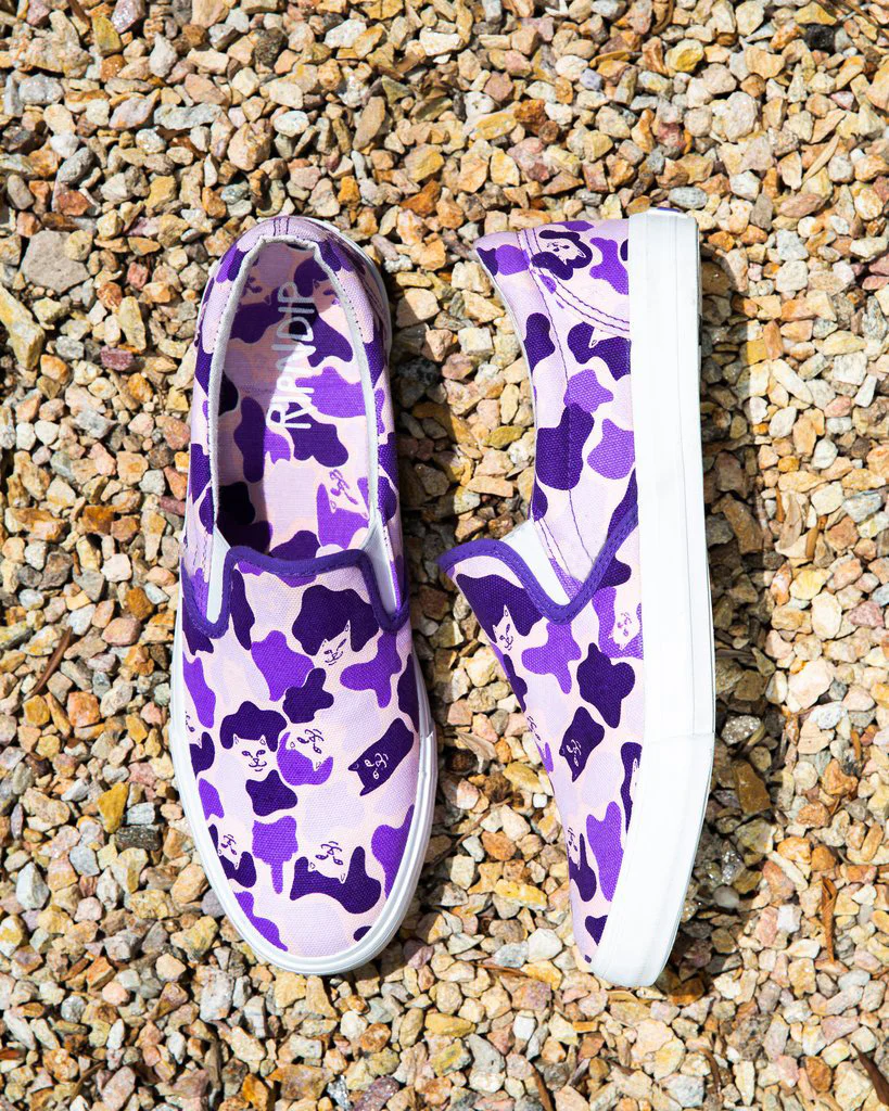 Ripndip Purple Camo Slip Ons - Image 2