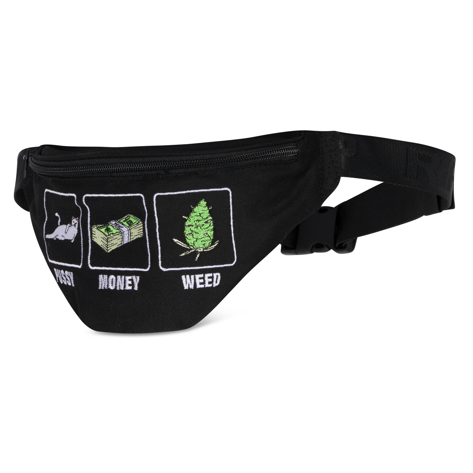 Pussy Money Weed Fanny Pack (Black) - Image 2