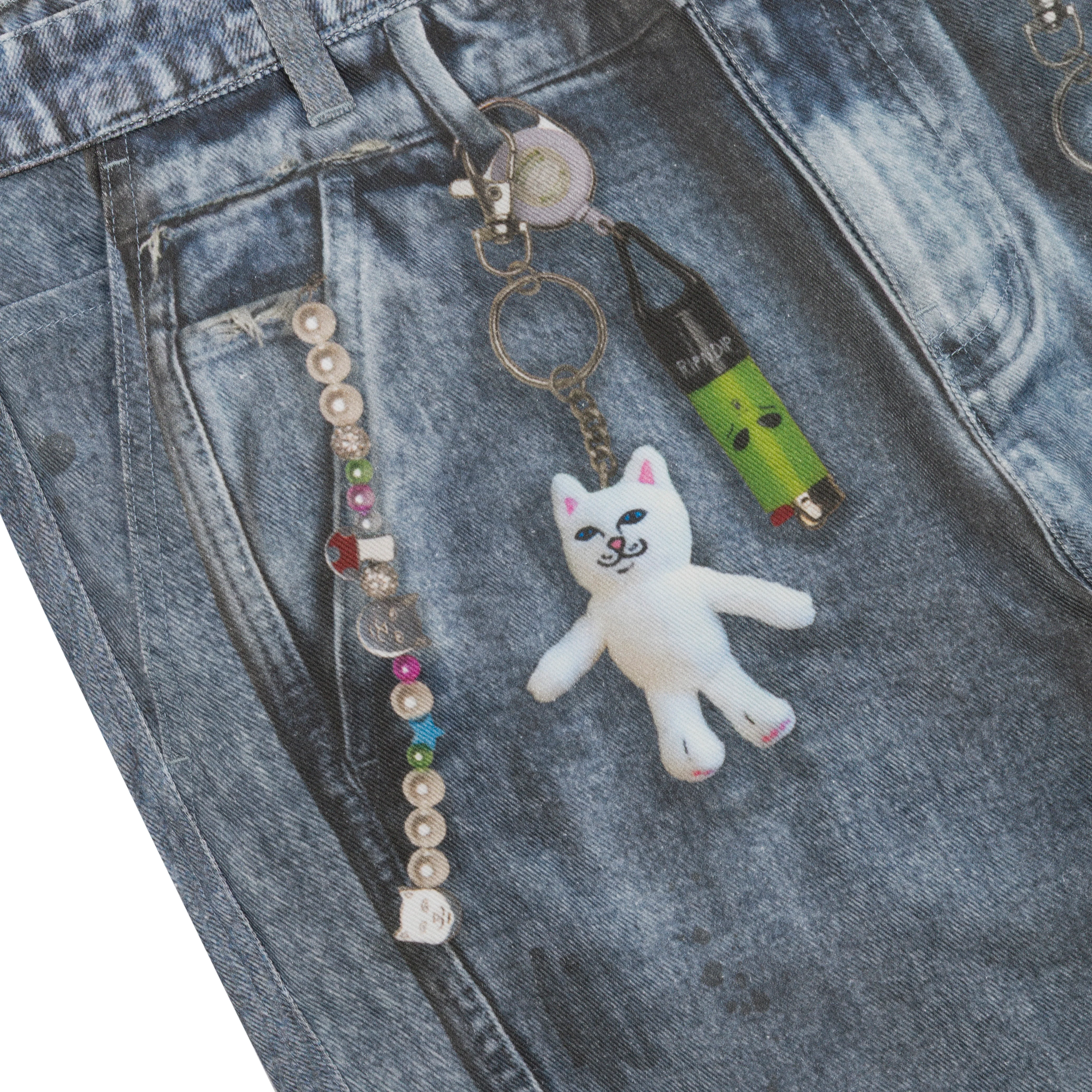 Real Straight Leg Denim Pants (Light Wash) - Image 6