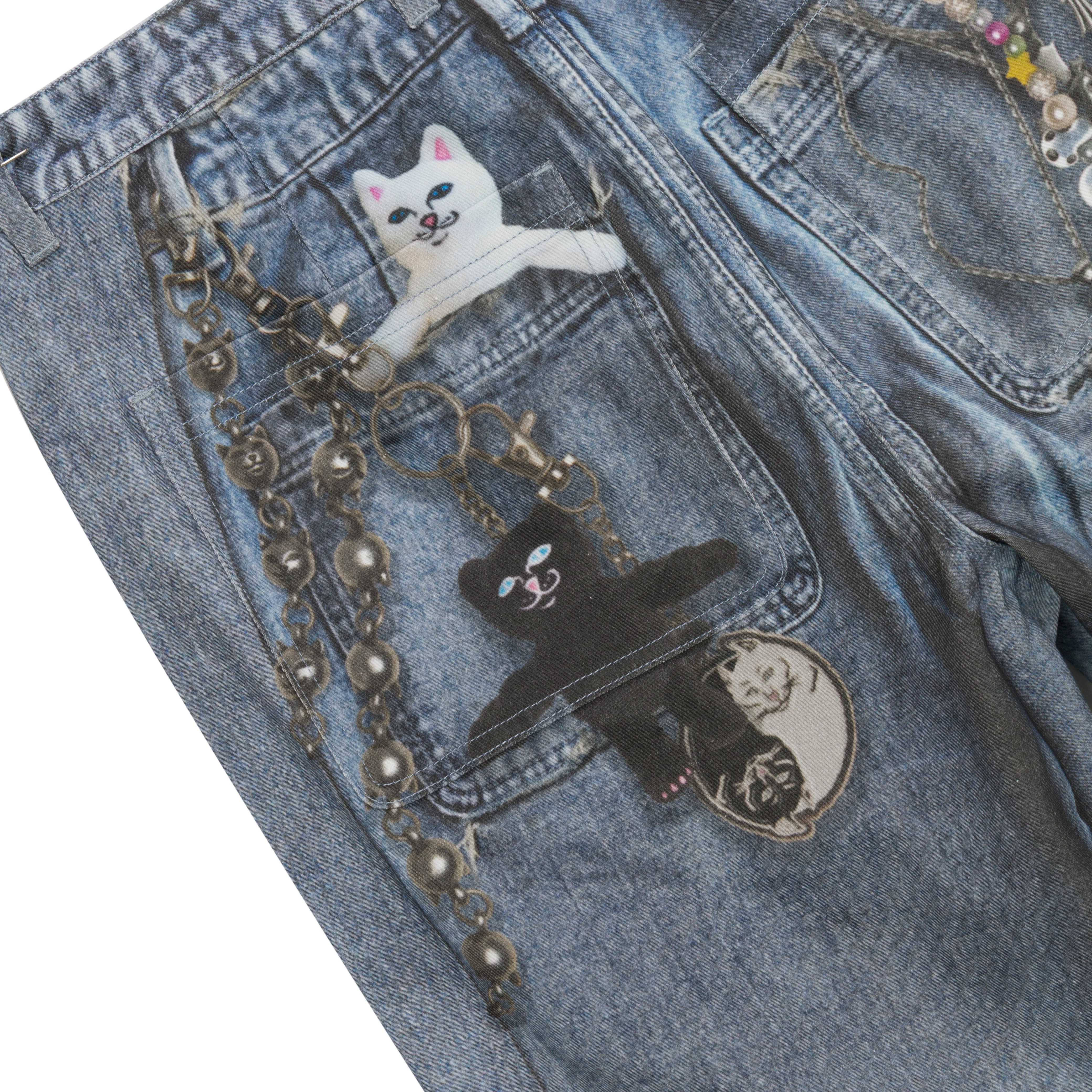 Real Straight Leg Denim Pants (Light Wash) - Image 8