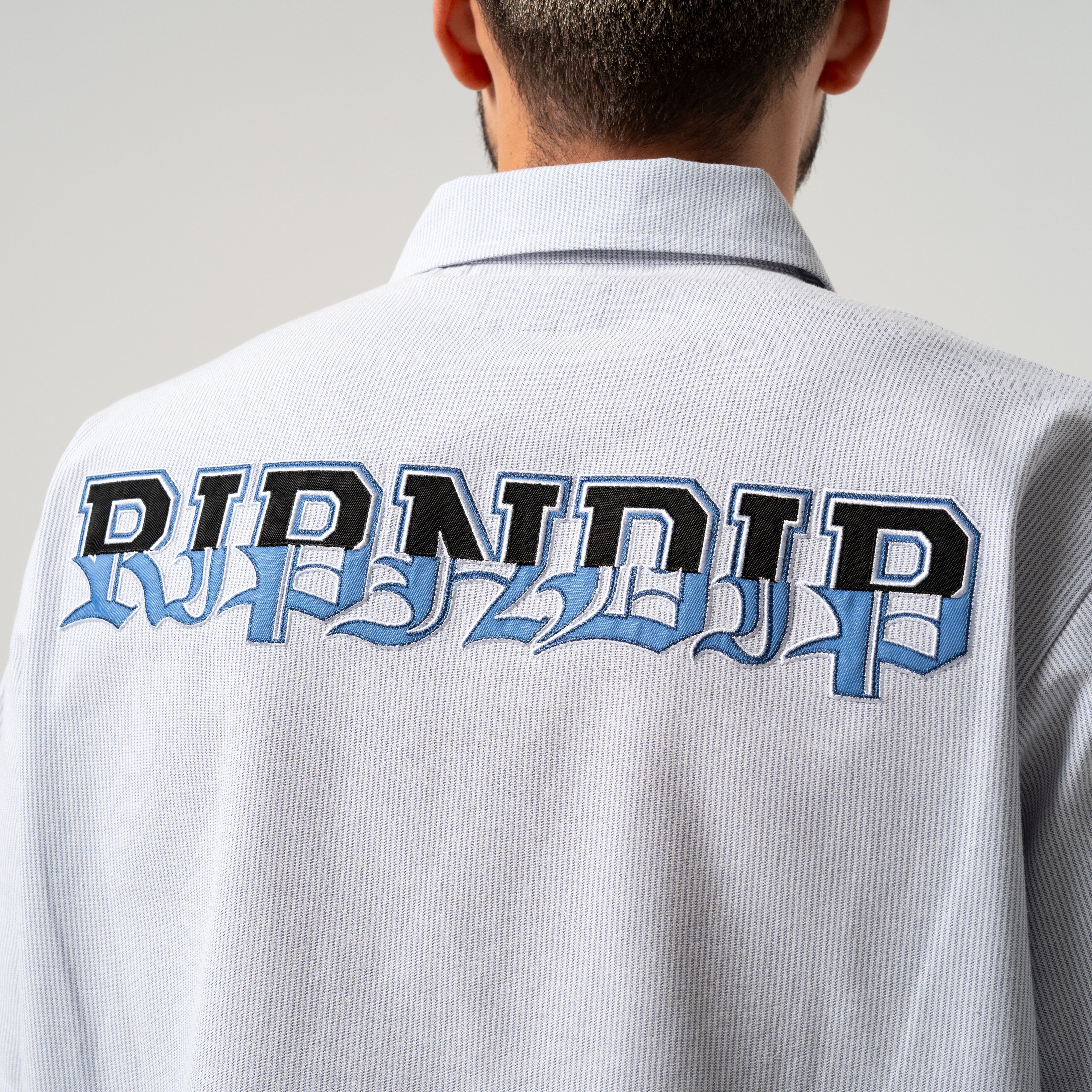 Rich Spirit Quarter Zip Shirt (Light Blue) - Image 4