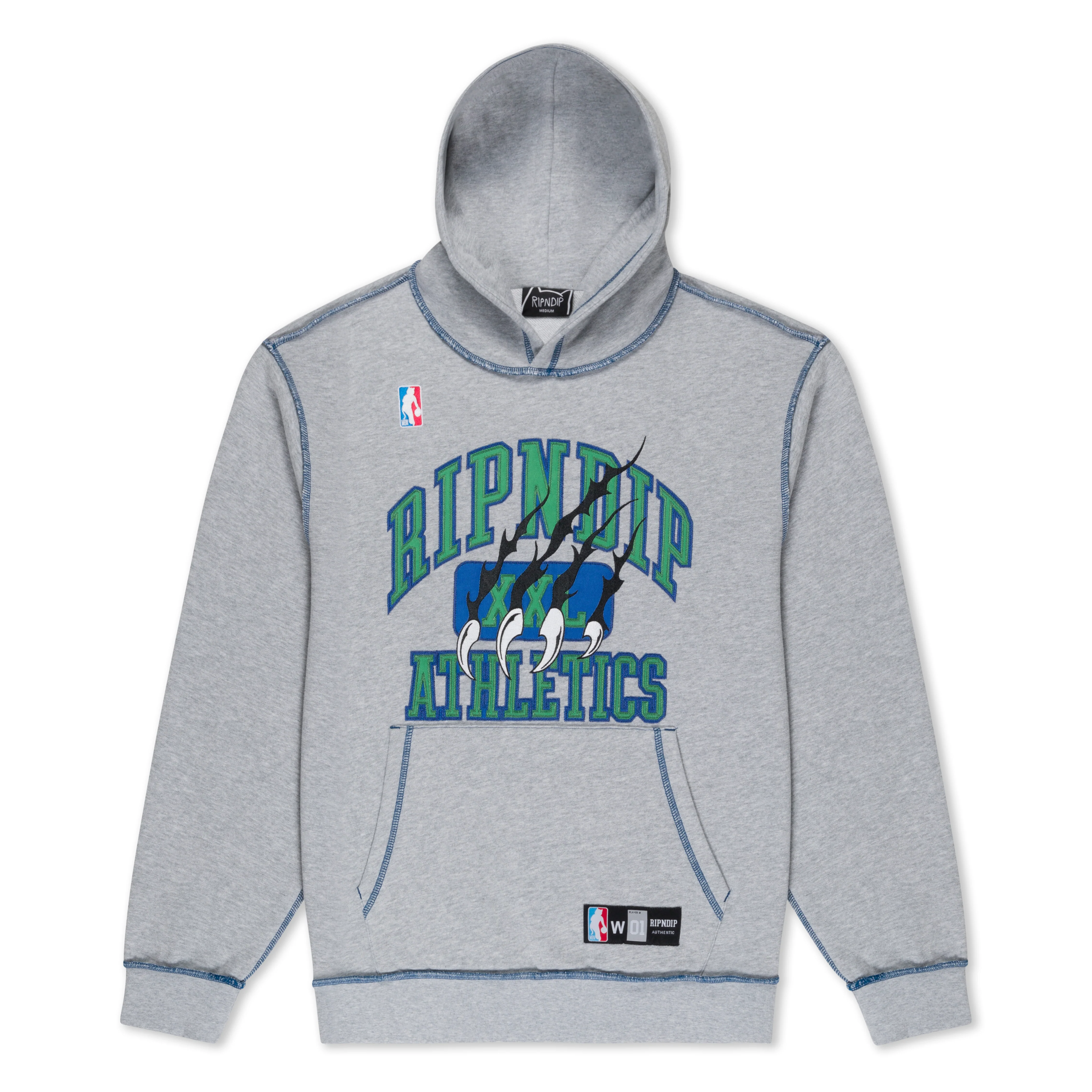 Ripndip Athletics Stitch Hoodie (Ash Heather)