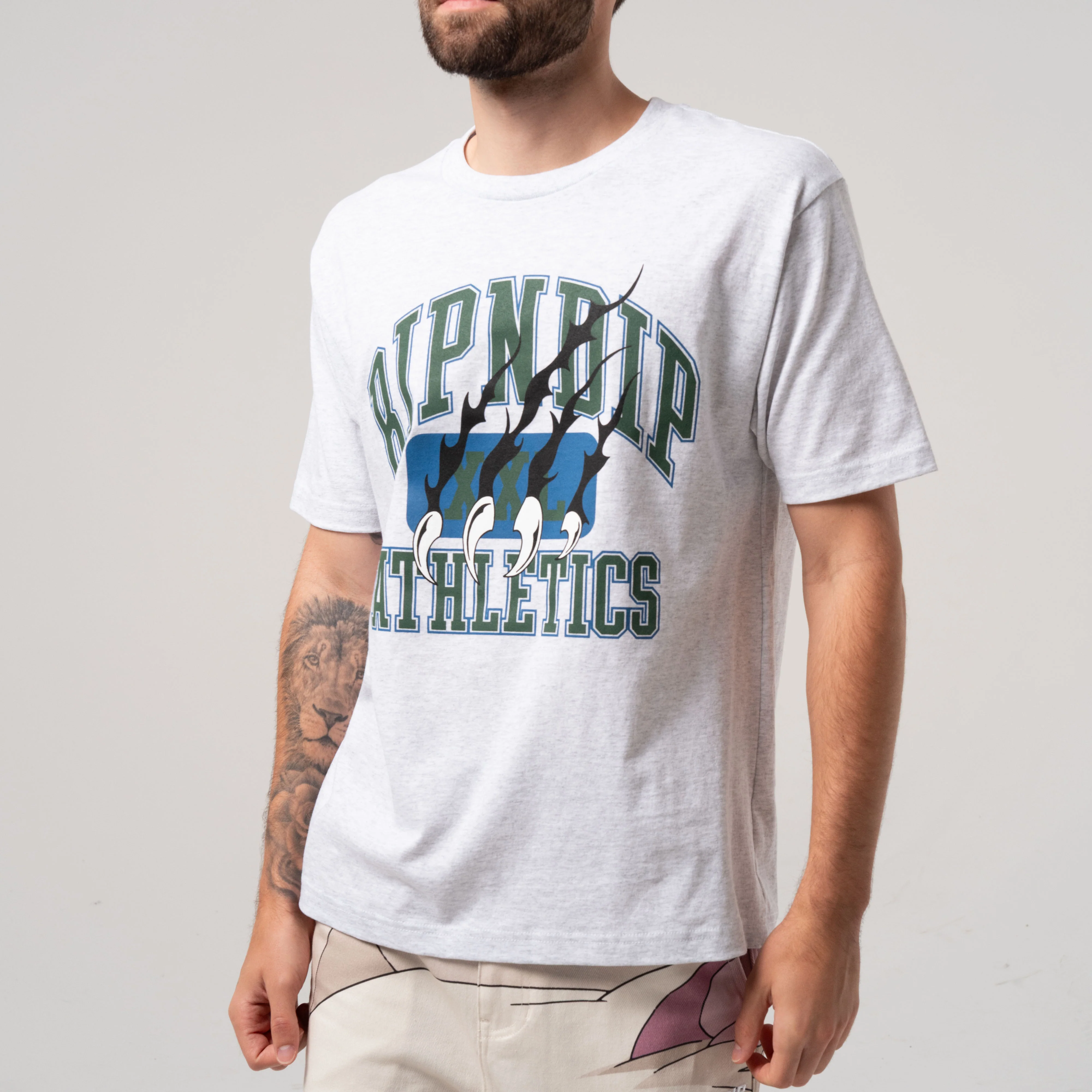 Ripndip Athletics Tee (Ash Heather) - Image 2