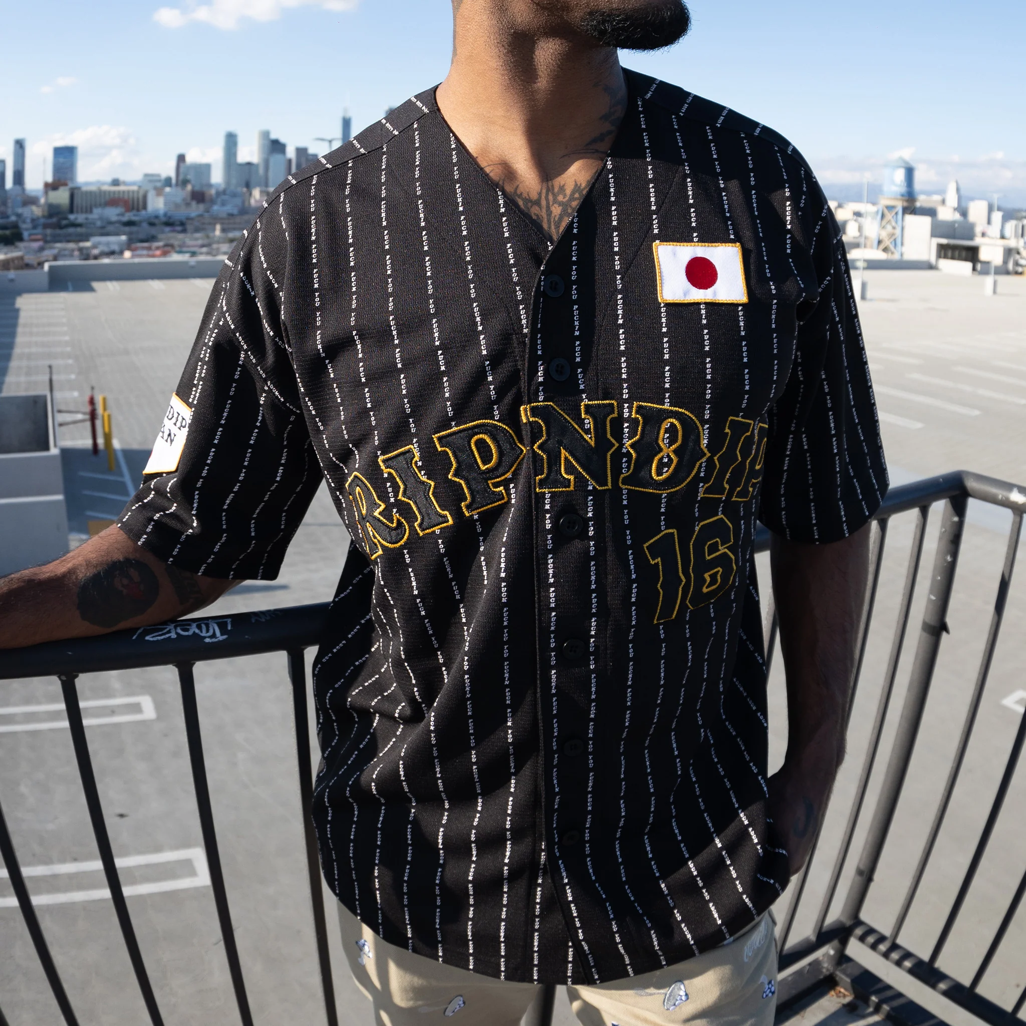 Ripndip JPN Baseball Jersey (Black) - Image 2