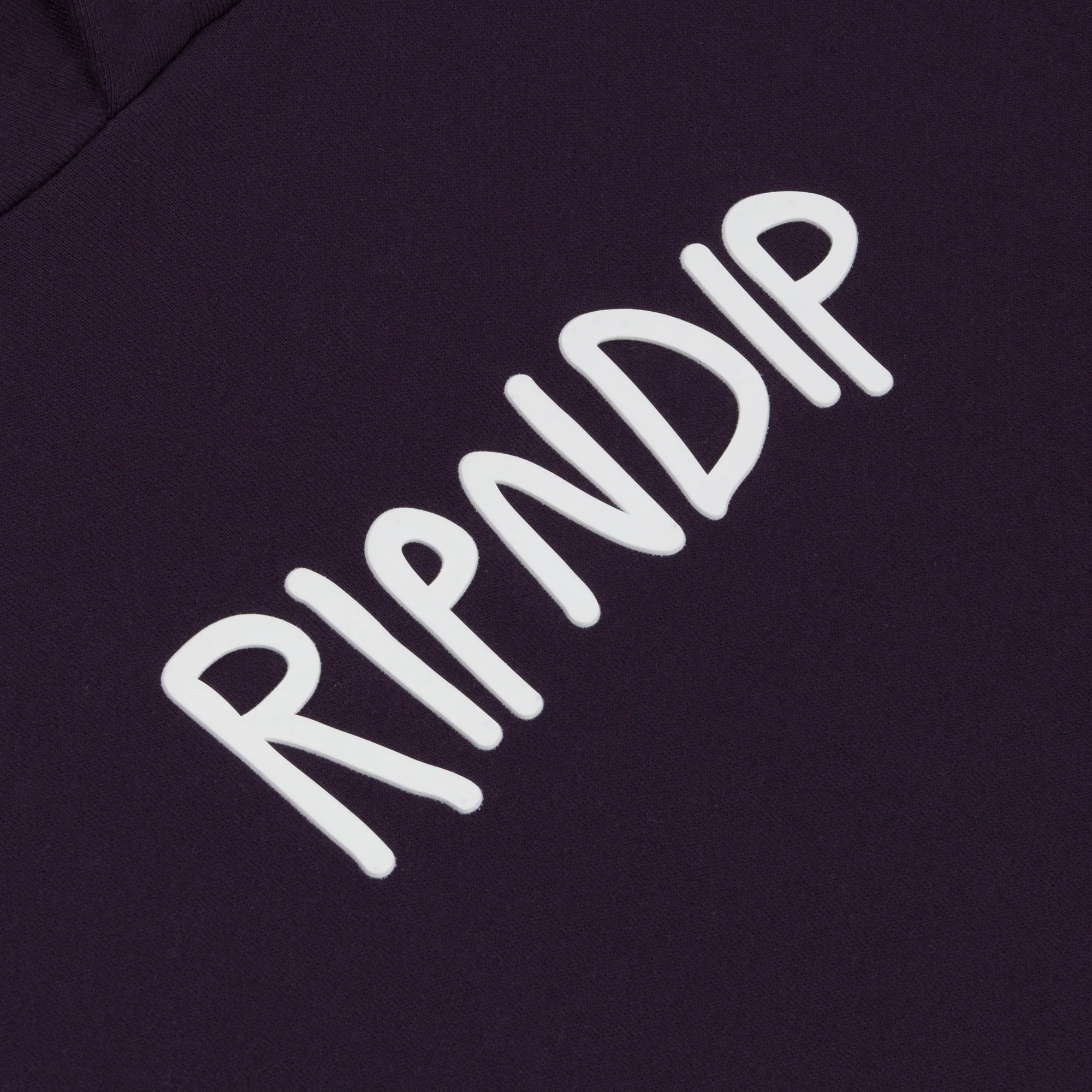 Ripndip Rubber Logo Hoodie (Dark Purple) - Image 3