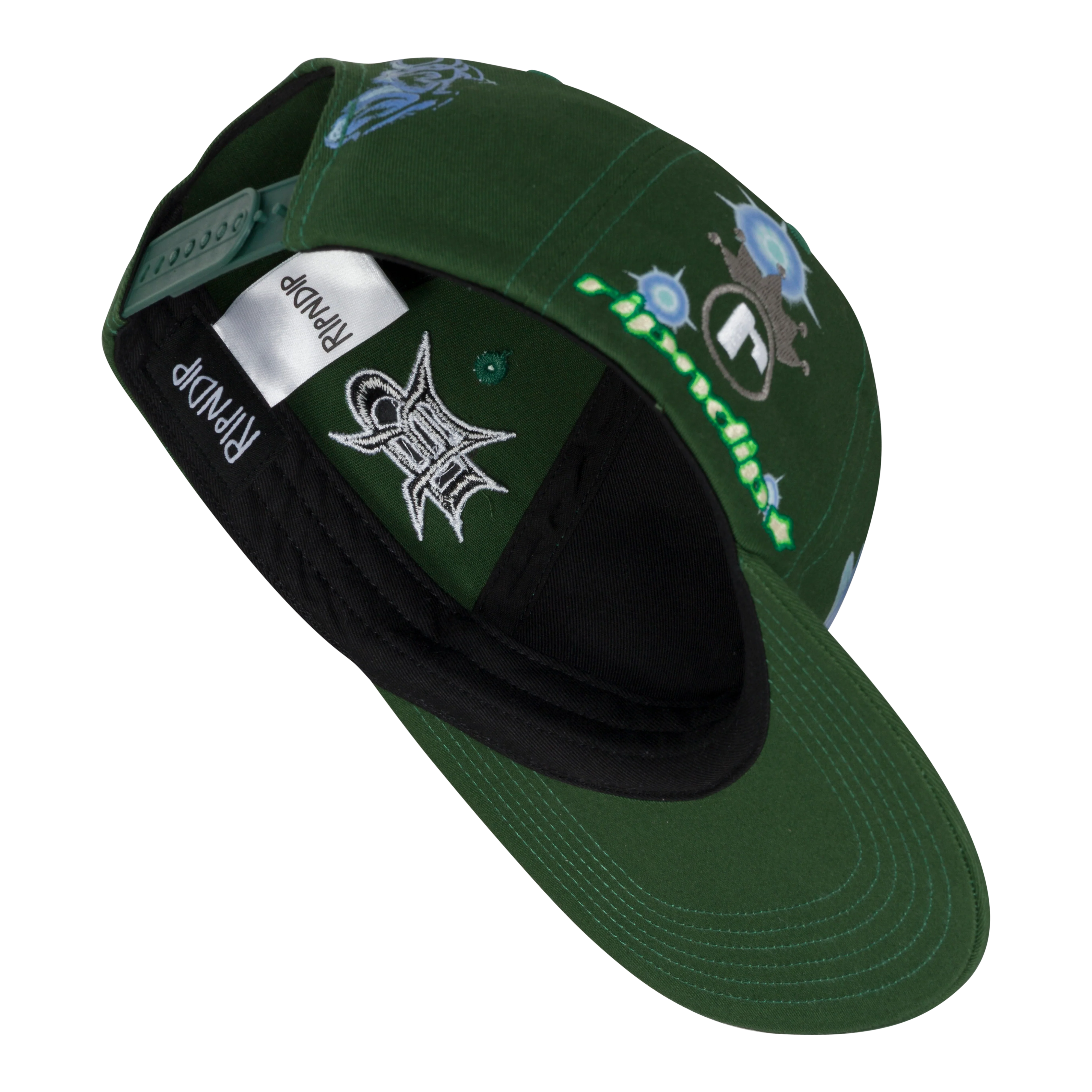 RIPNDIP Team Snapback (Hunter Green) - Image 8