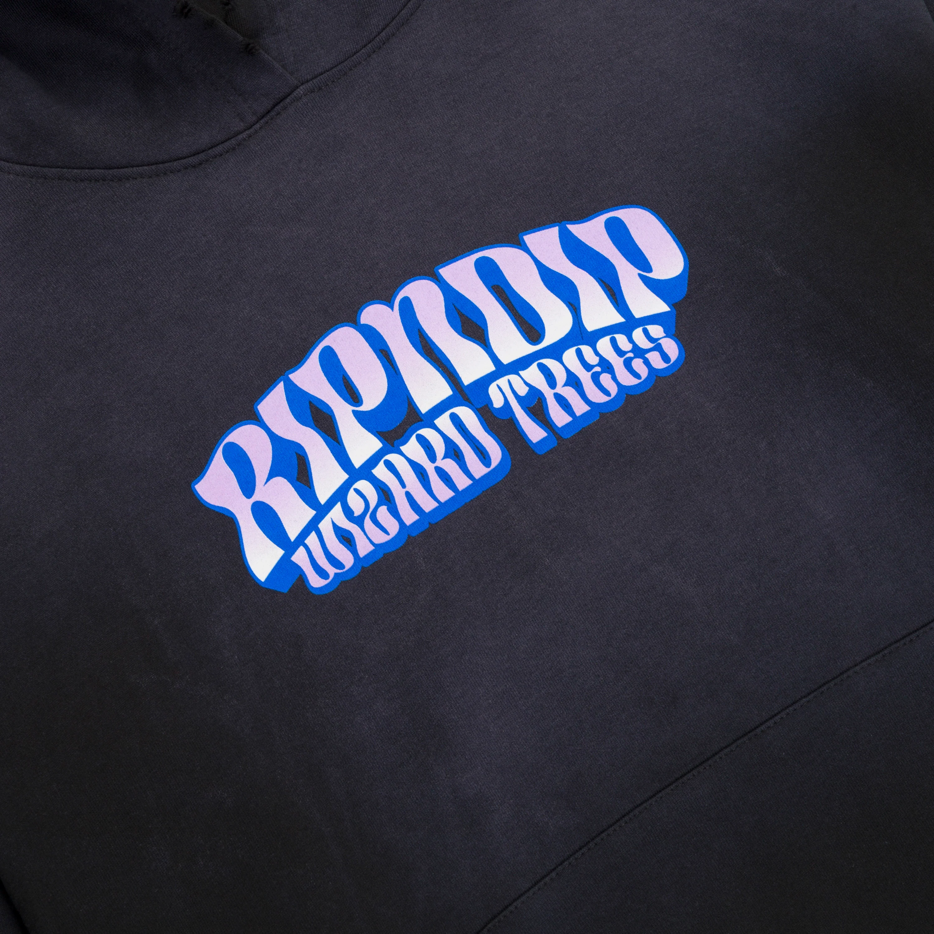 Ripndip Wizard Trees Riding High Hoodie (Washed Black) - Image 4