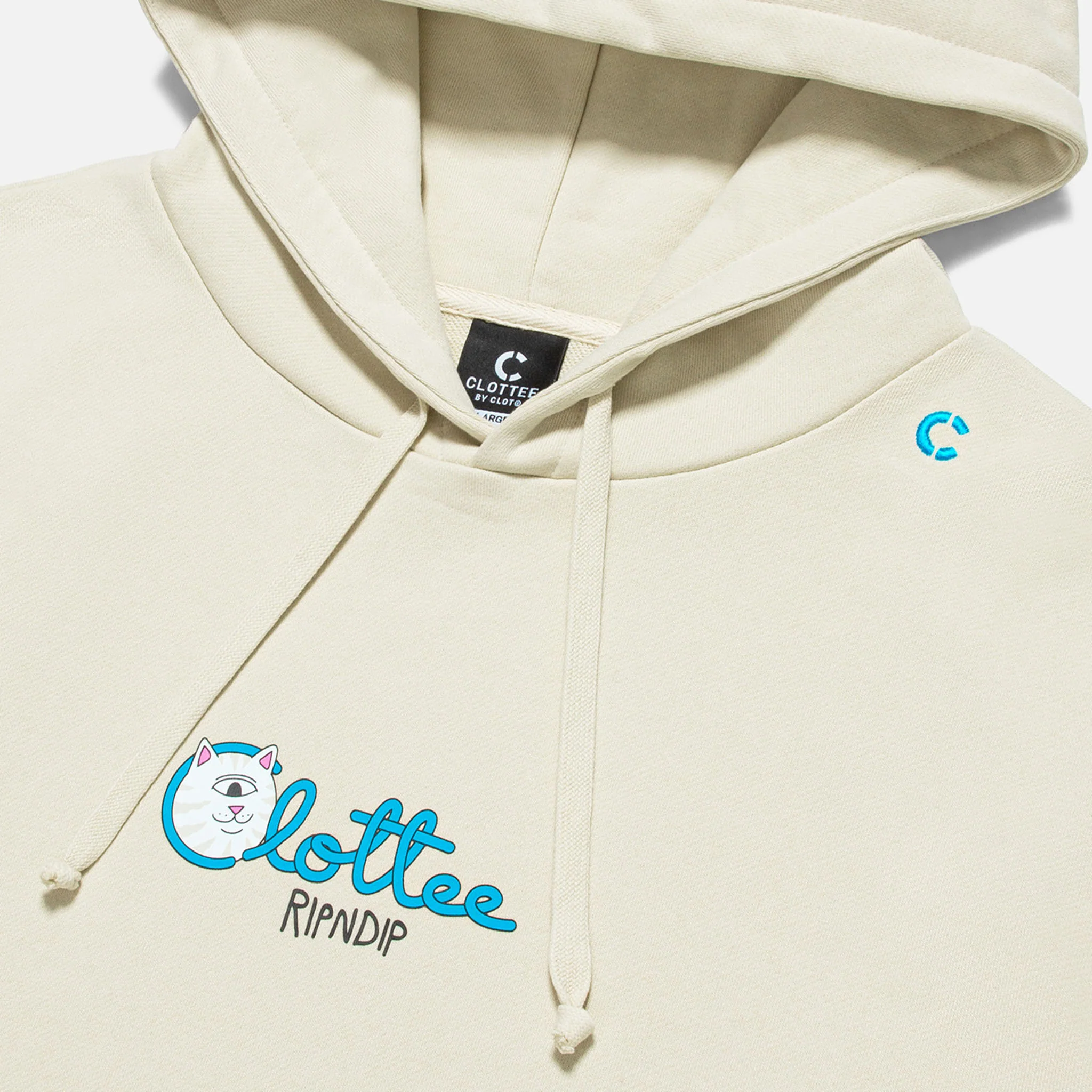 Ripndip x Clottee Hoodie (Cream) - Image 3