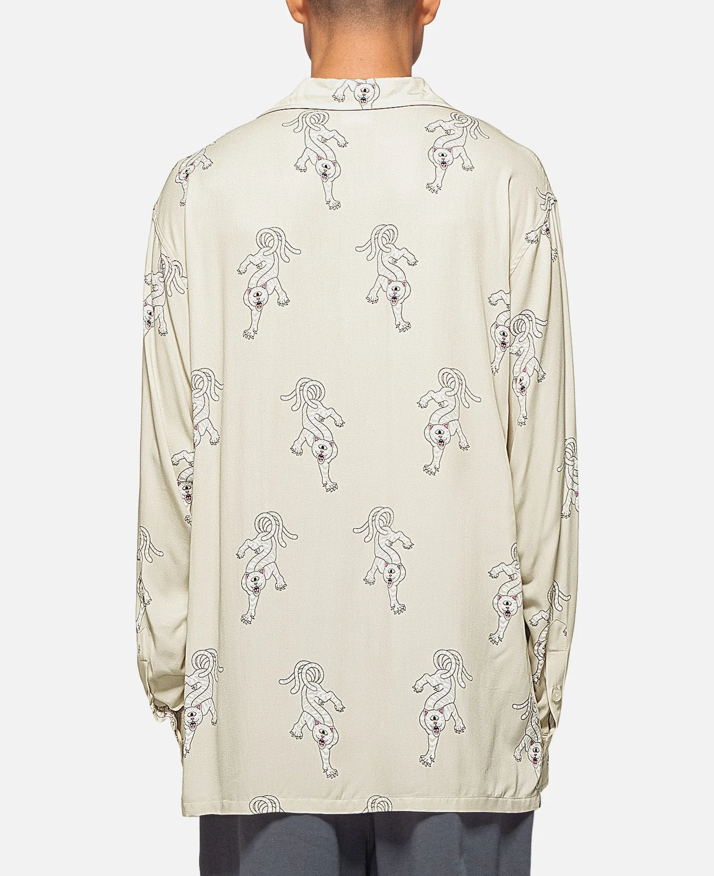 Ripndip x Clottee Long Sleeve Button Up (Grey) - Image 3