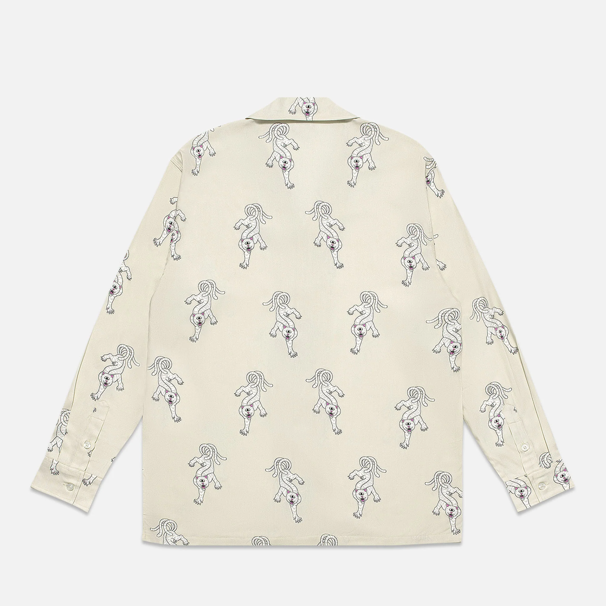 Ripndip x Clottee Long Sleeve Button Up (Grey) - Image 4