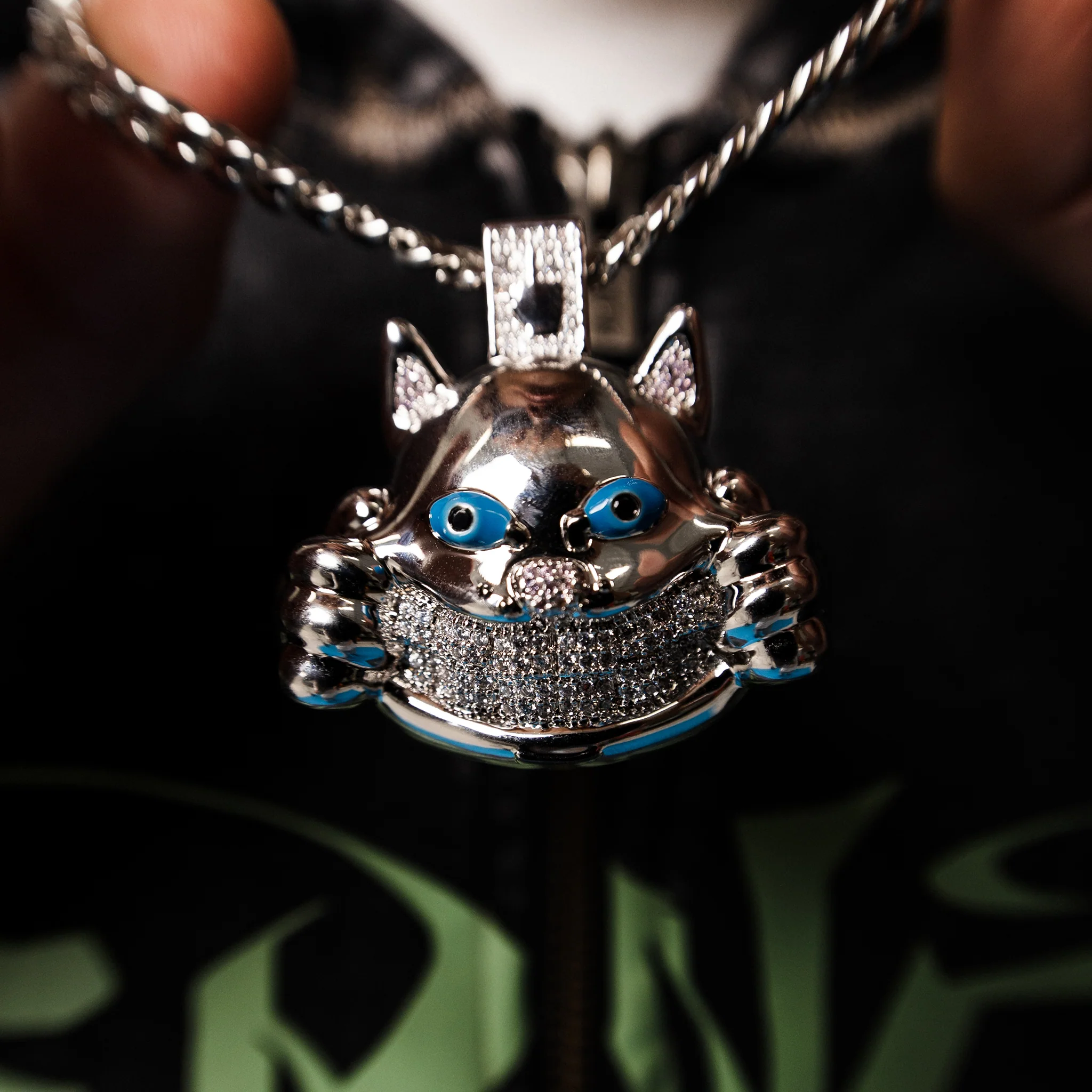 Ripndip x King Ice Nermal Necklace (Silver) - Image 3