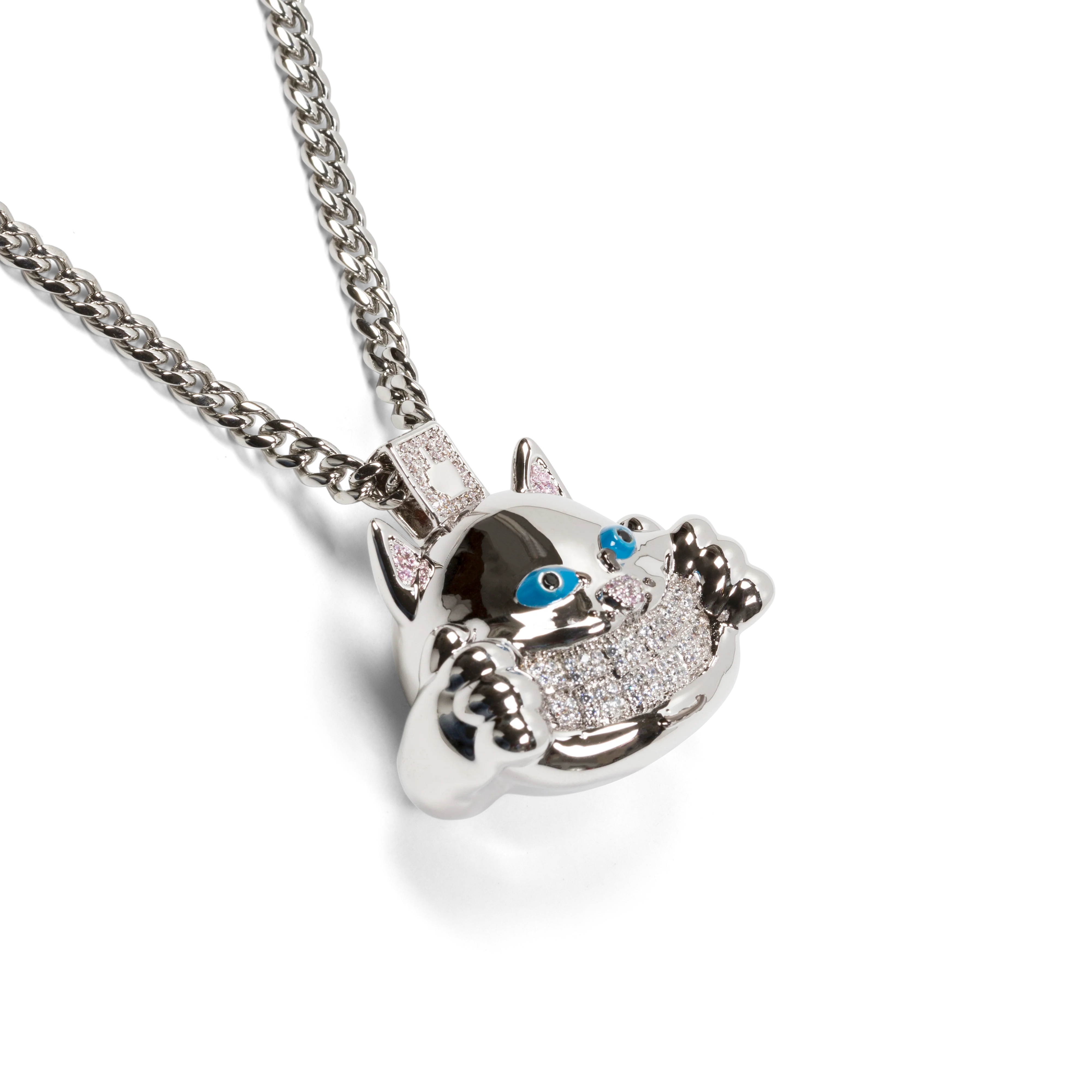Ripndip x King Ice Nermal Necklace (Silver) - Image 4