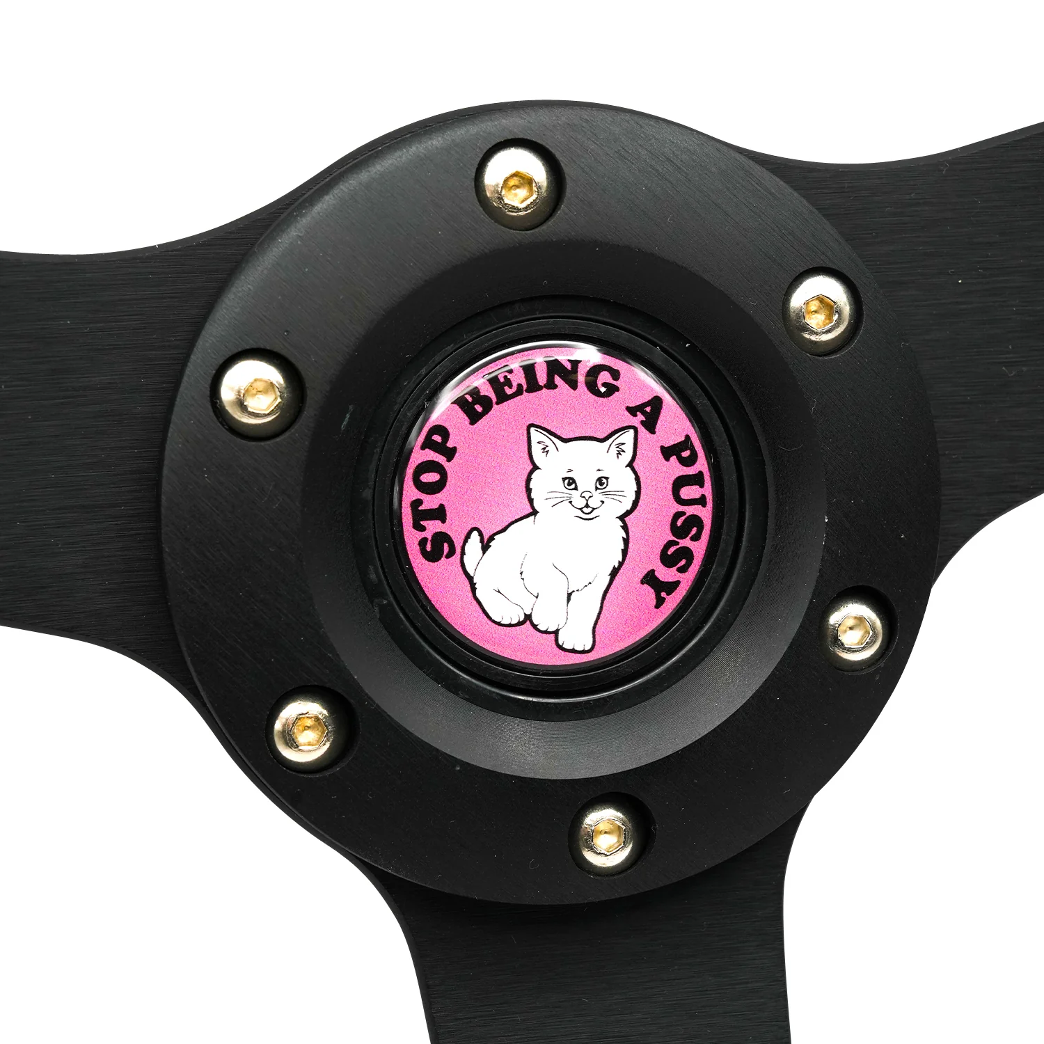 Ripndip x NRG Stop Being A Pussy Steering Wheel (Black / Pink) - Image 7