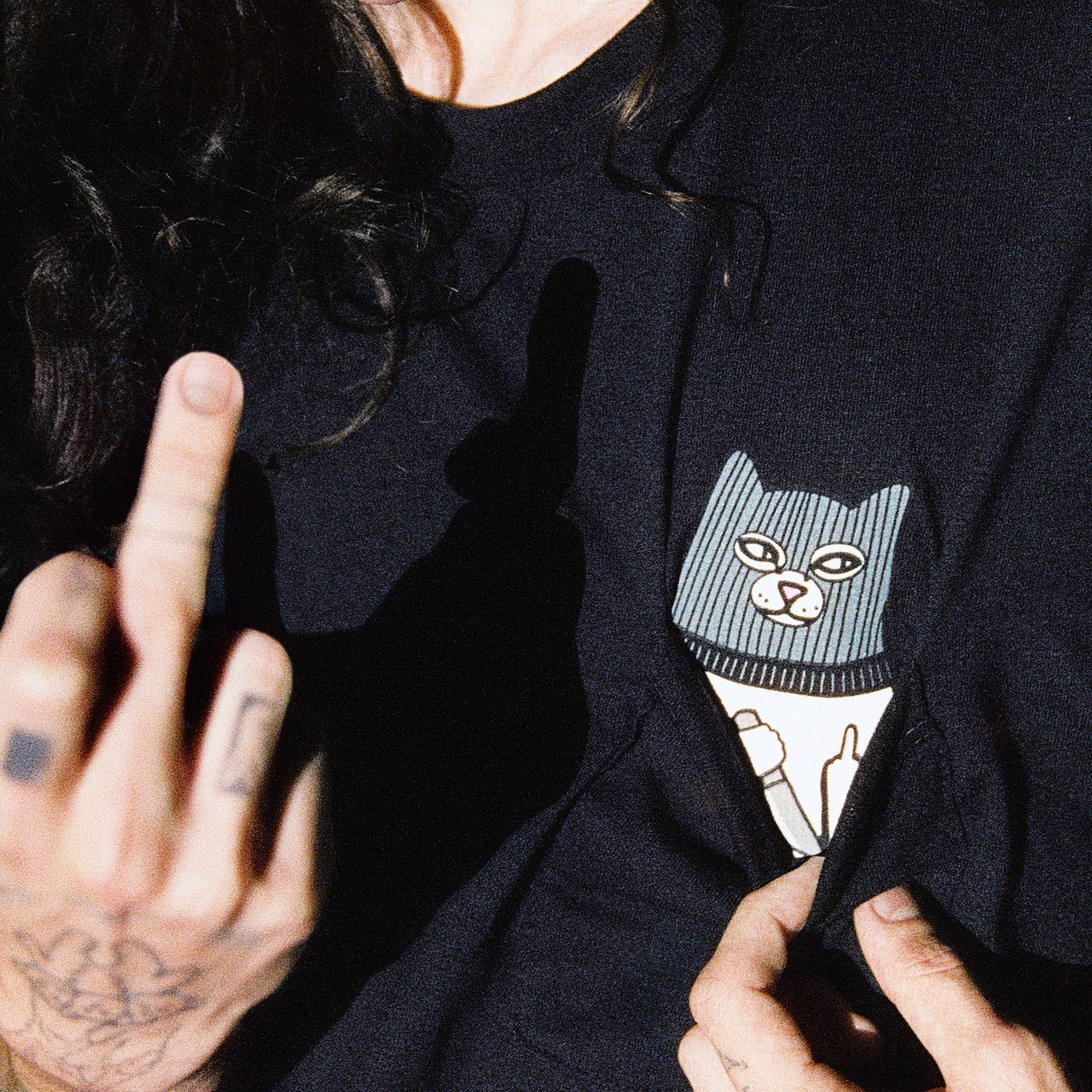 Ripndip x Sus Boy Pocket Tee (Black) - Image 2
