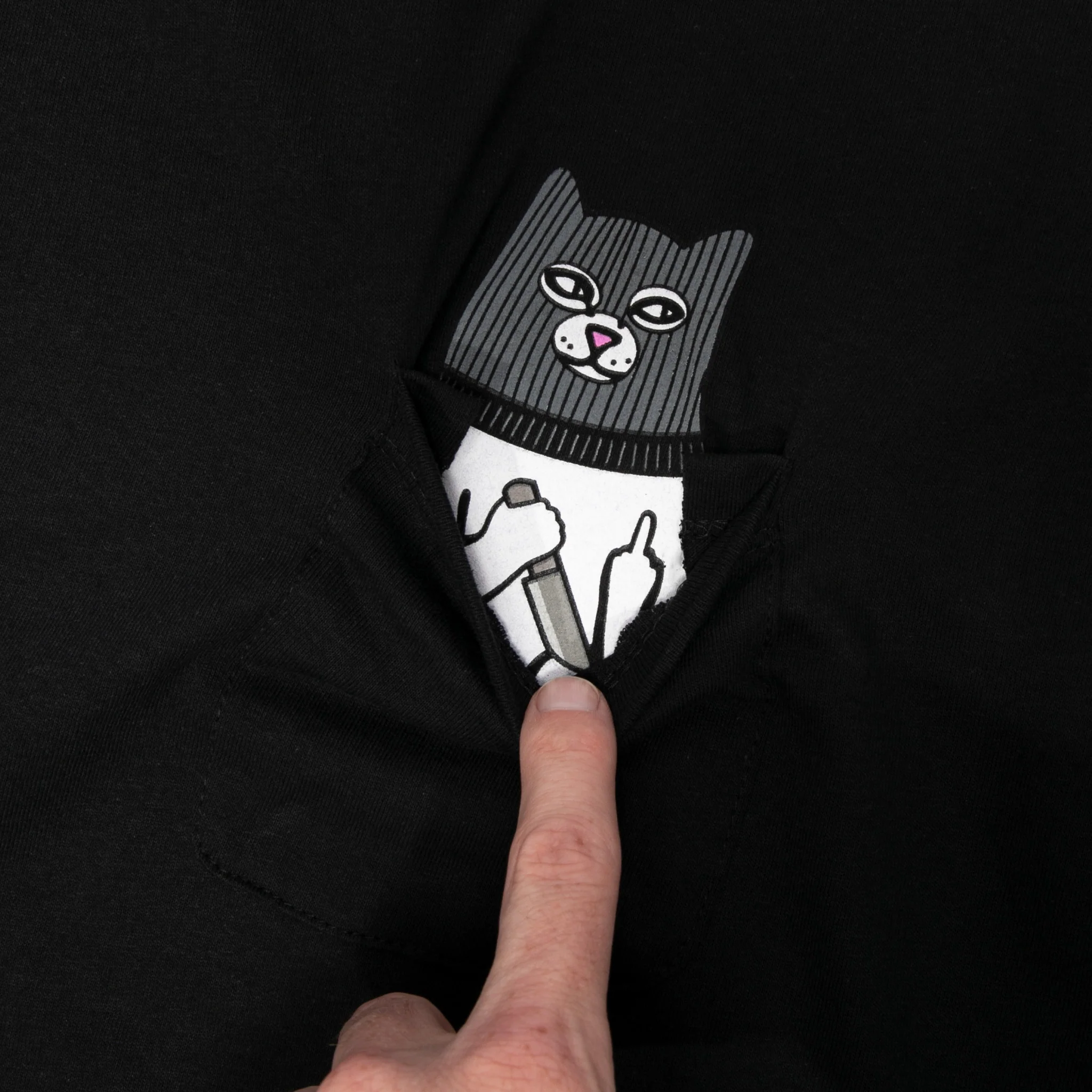 Ripndip x Sus Boy Pocket Tee (Black) - Image 7