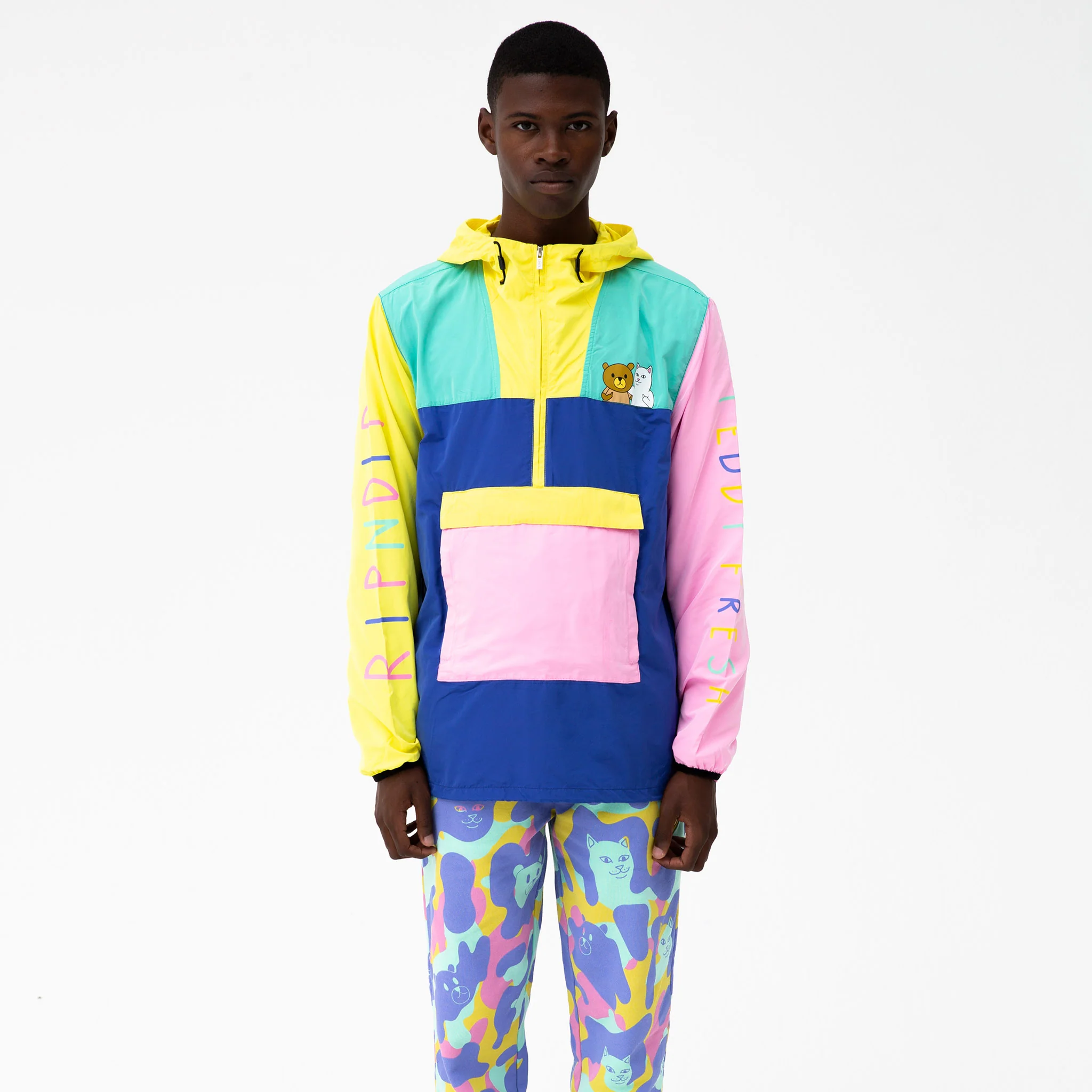 Ripndip Teddy Fresh Packable Anorak Jacket (Multi) - Image 2