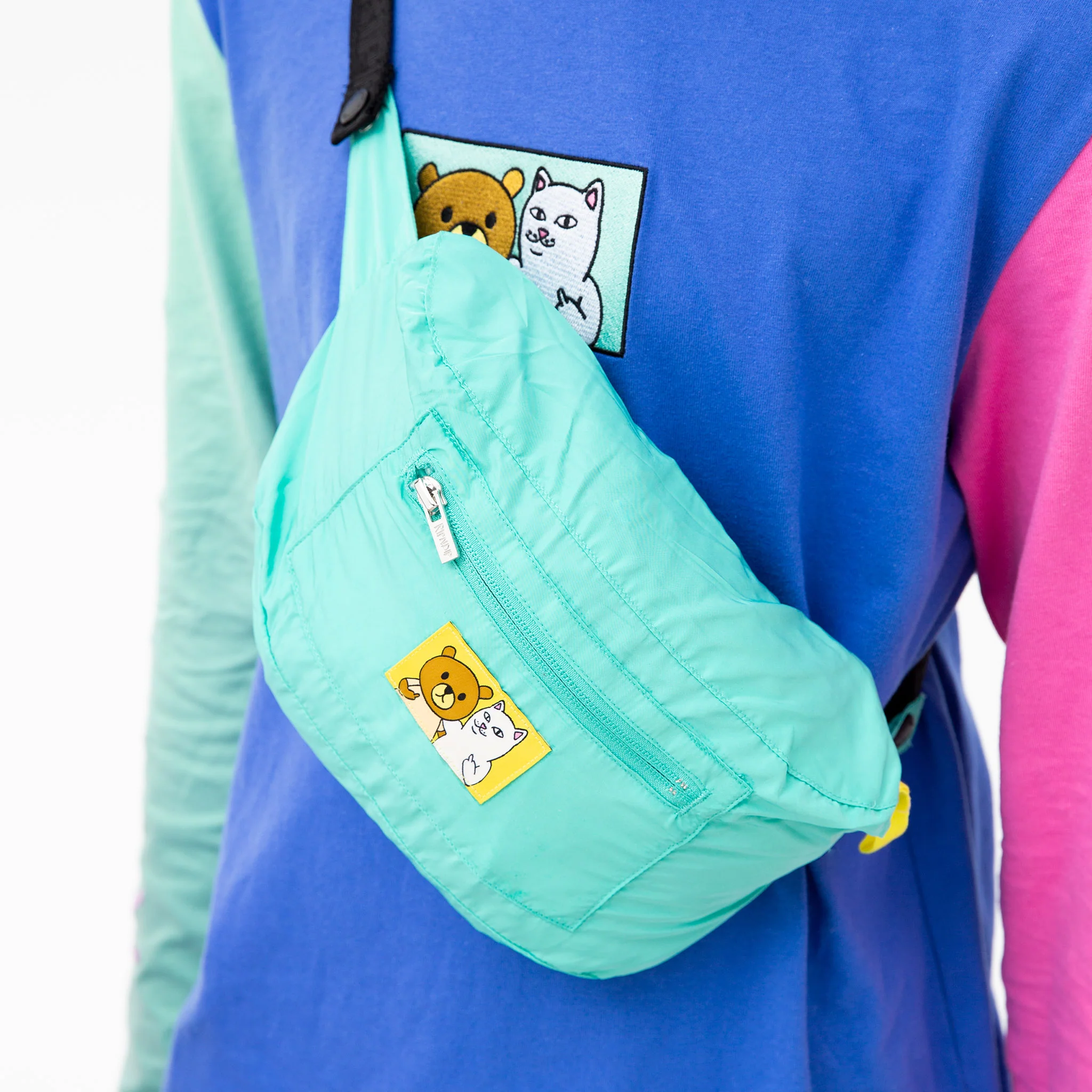 Ripndip Teddy Fresh Packable Anorak Jacket (Multi) - Image 3