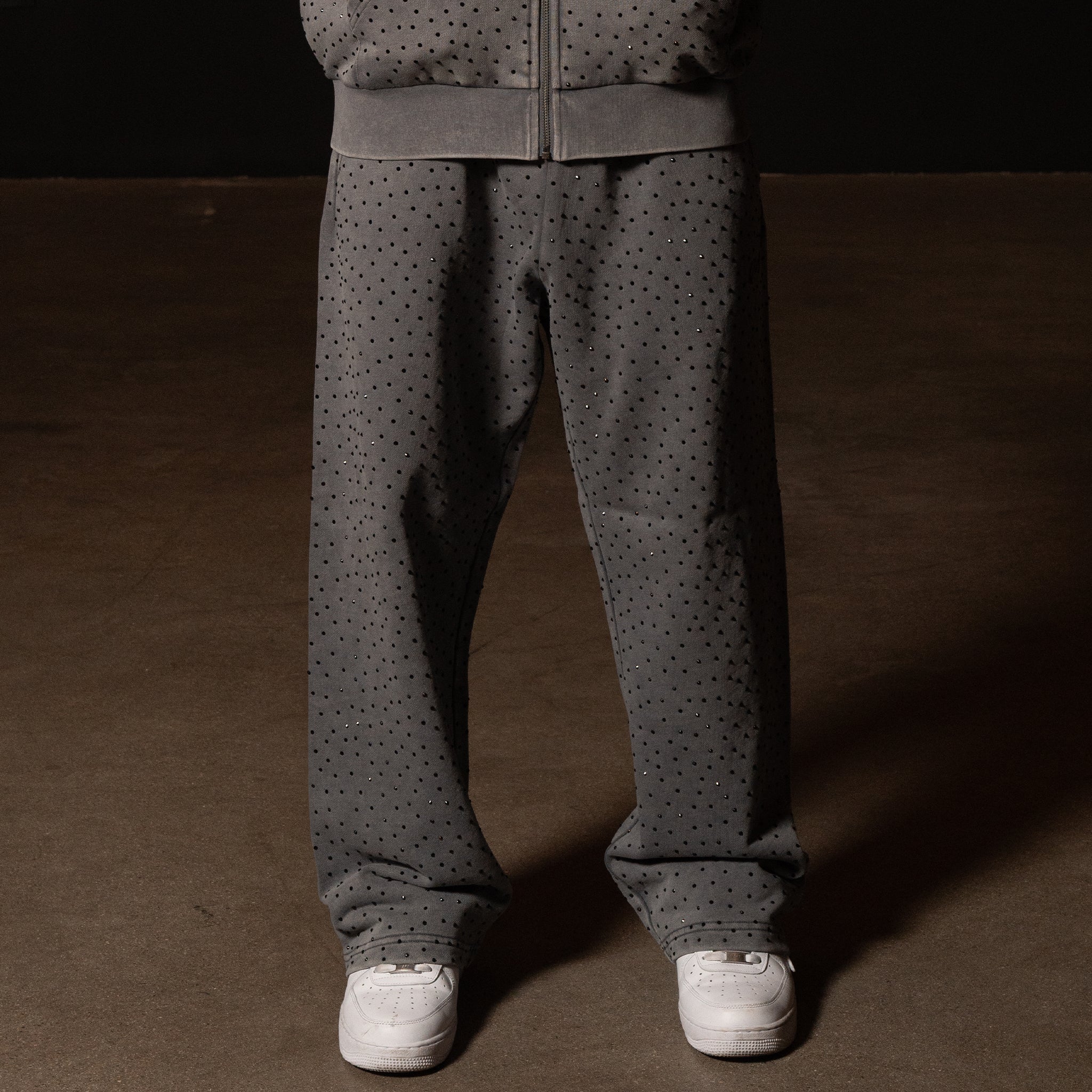 RIPNGEMS Straight Leg Sweatpants (Charcoal Wash) - Image 4