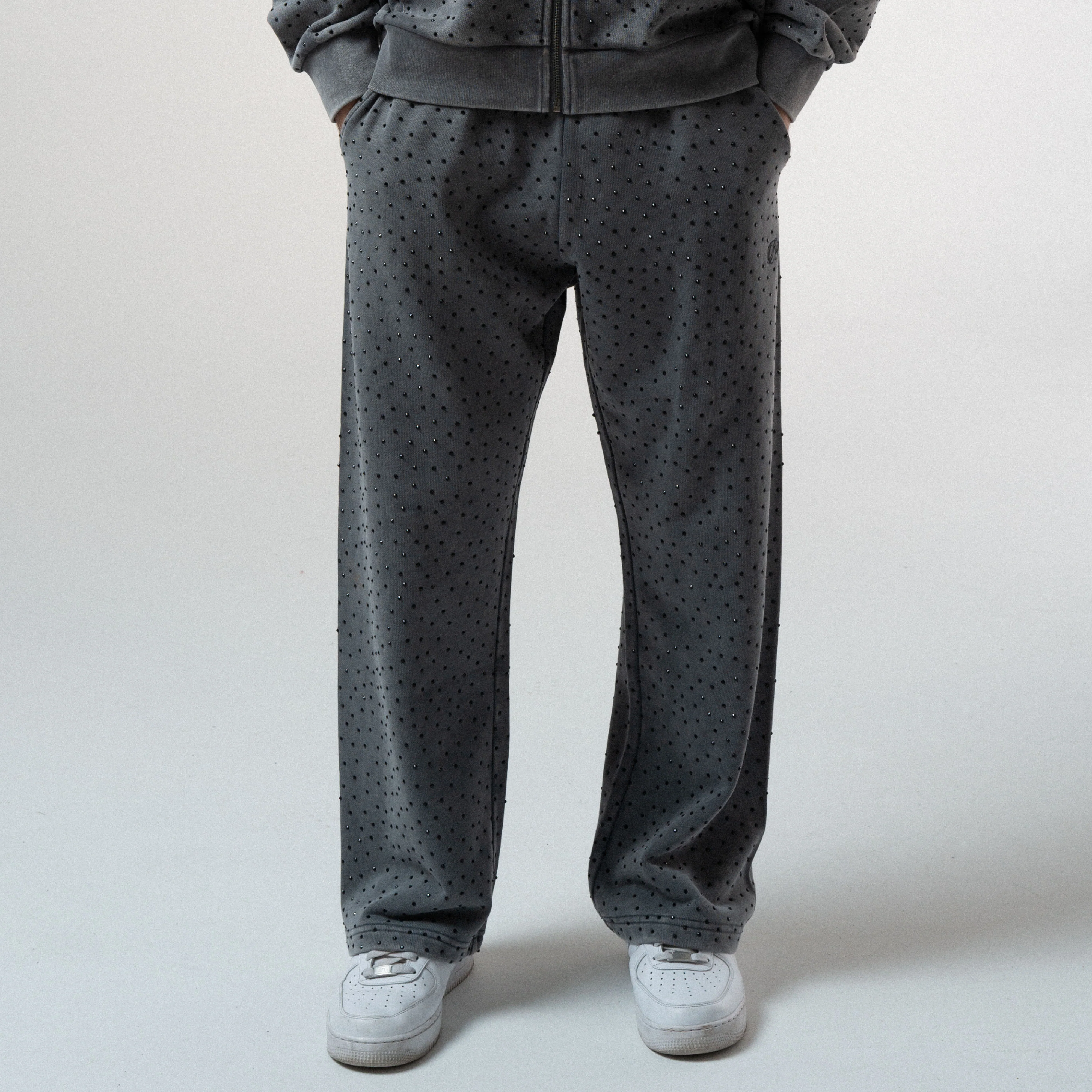 RIPNGEMS Straight Leg Sweatpants (Charcoal Wash) - Image 6