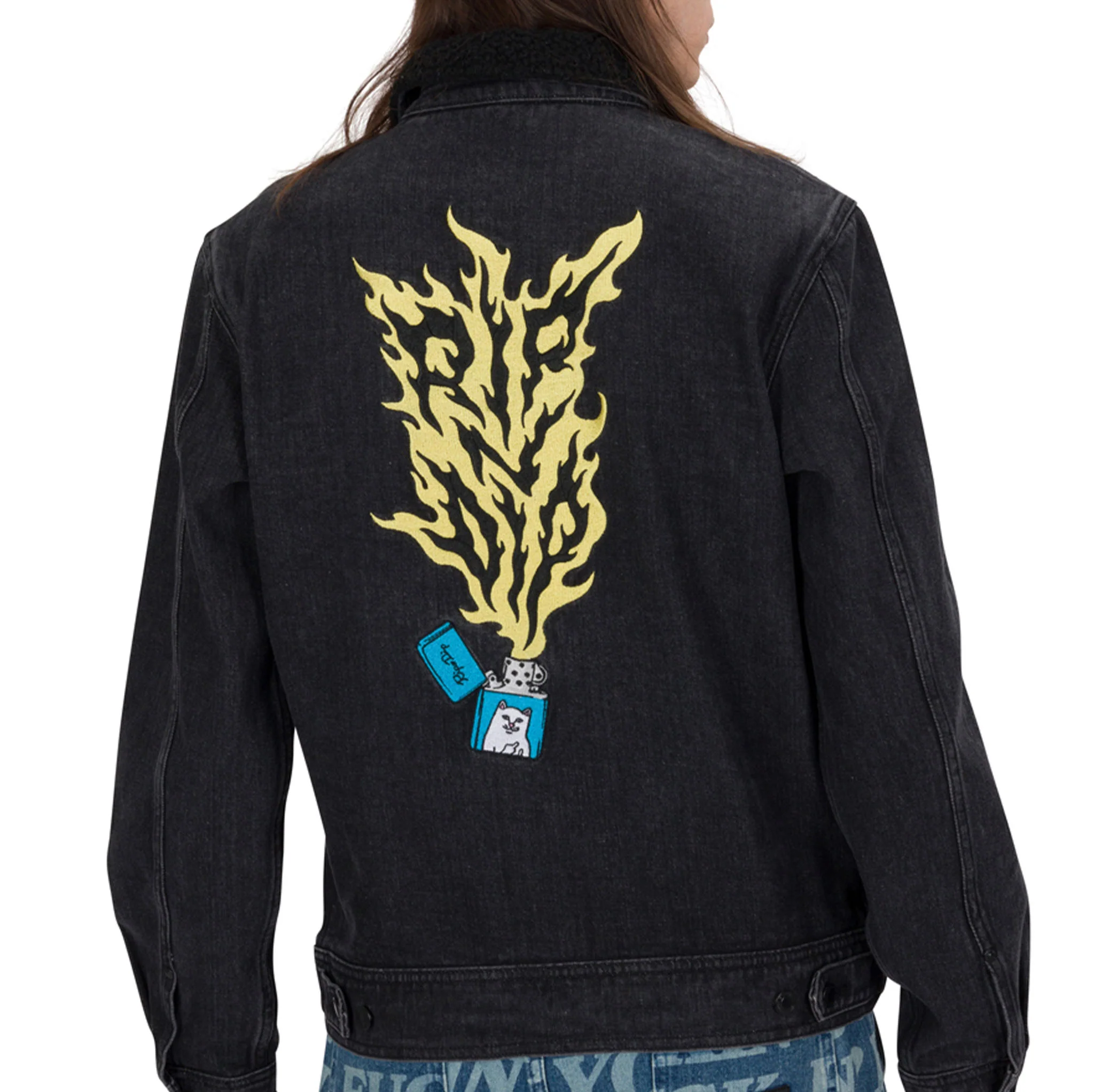 Ripnlit Denim Jacket (Black Denim Wash) - Image 2