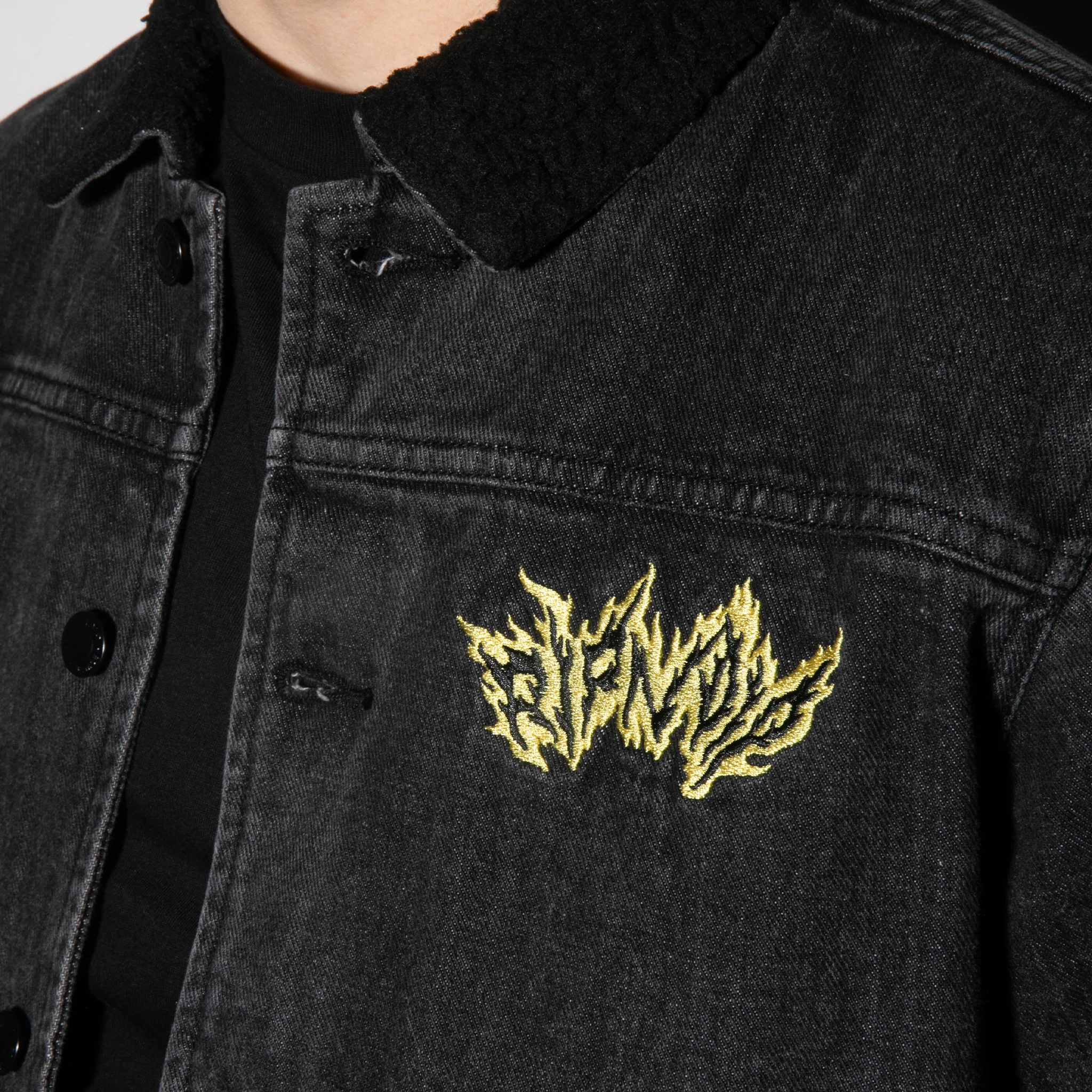 Ripnlit Denim Jacket (Black Denim Wash) - Image 4