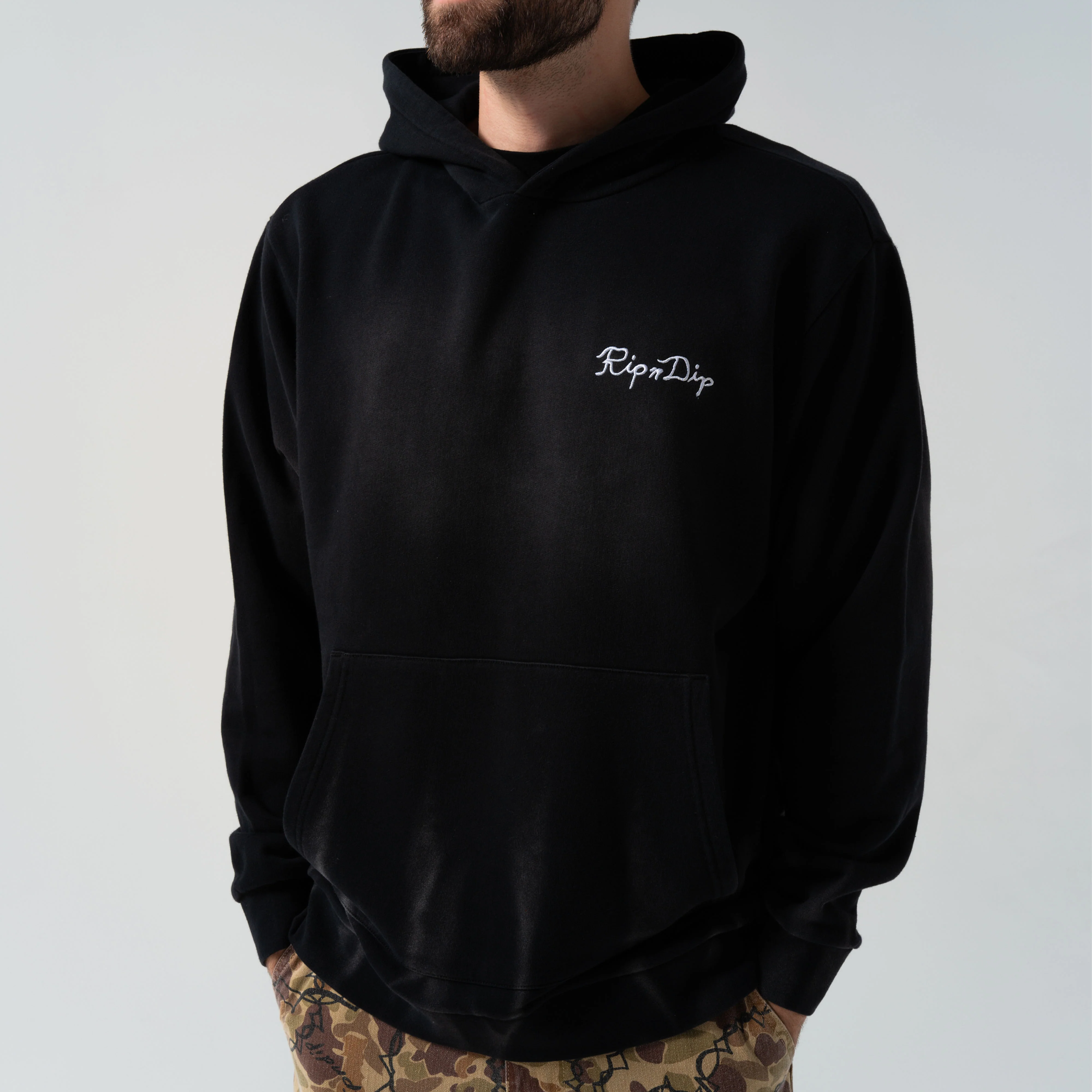 Ripnlit Hoodie (Black Vintage Wash) - Image 2