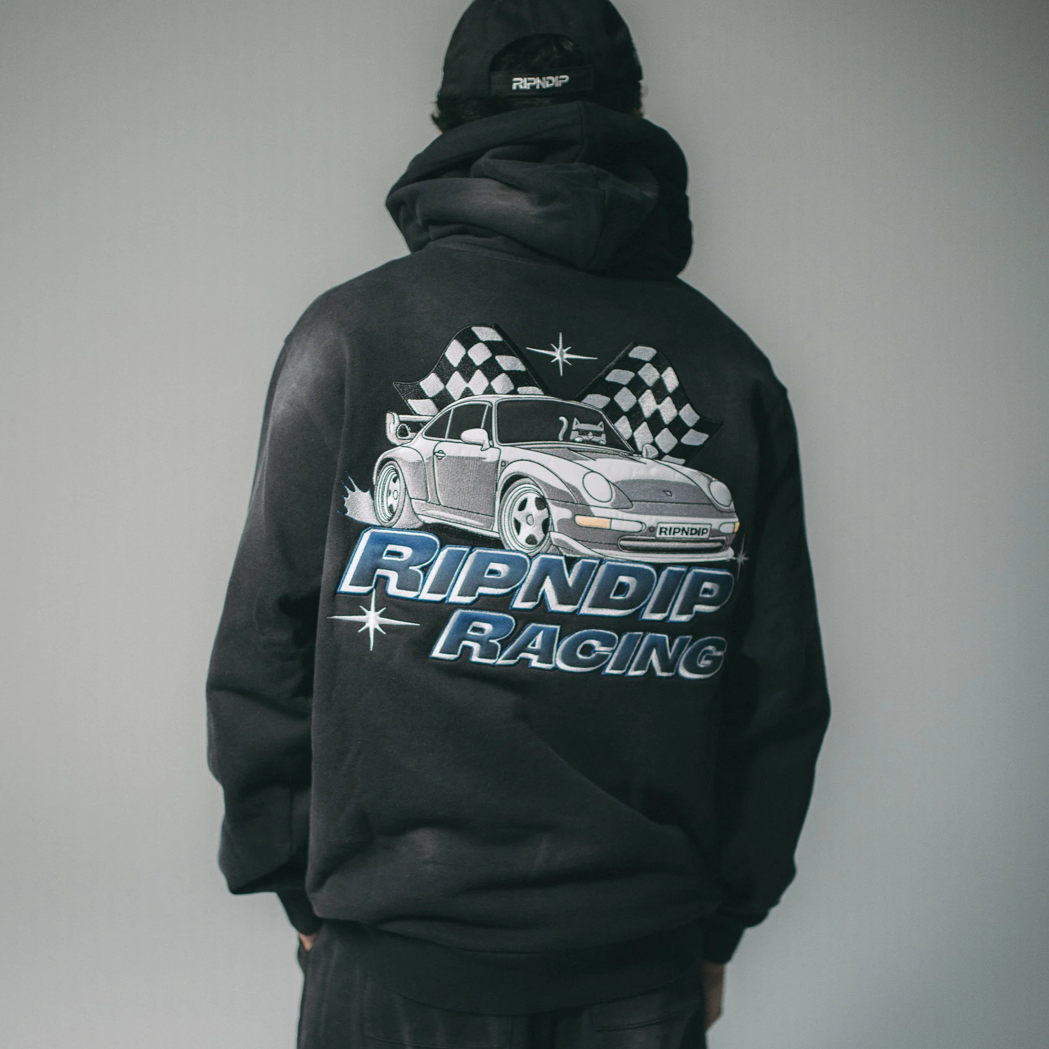 Ripnrace Hoodie (Black Fade Wash) - Image 3