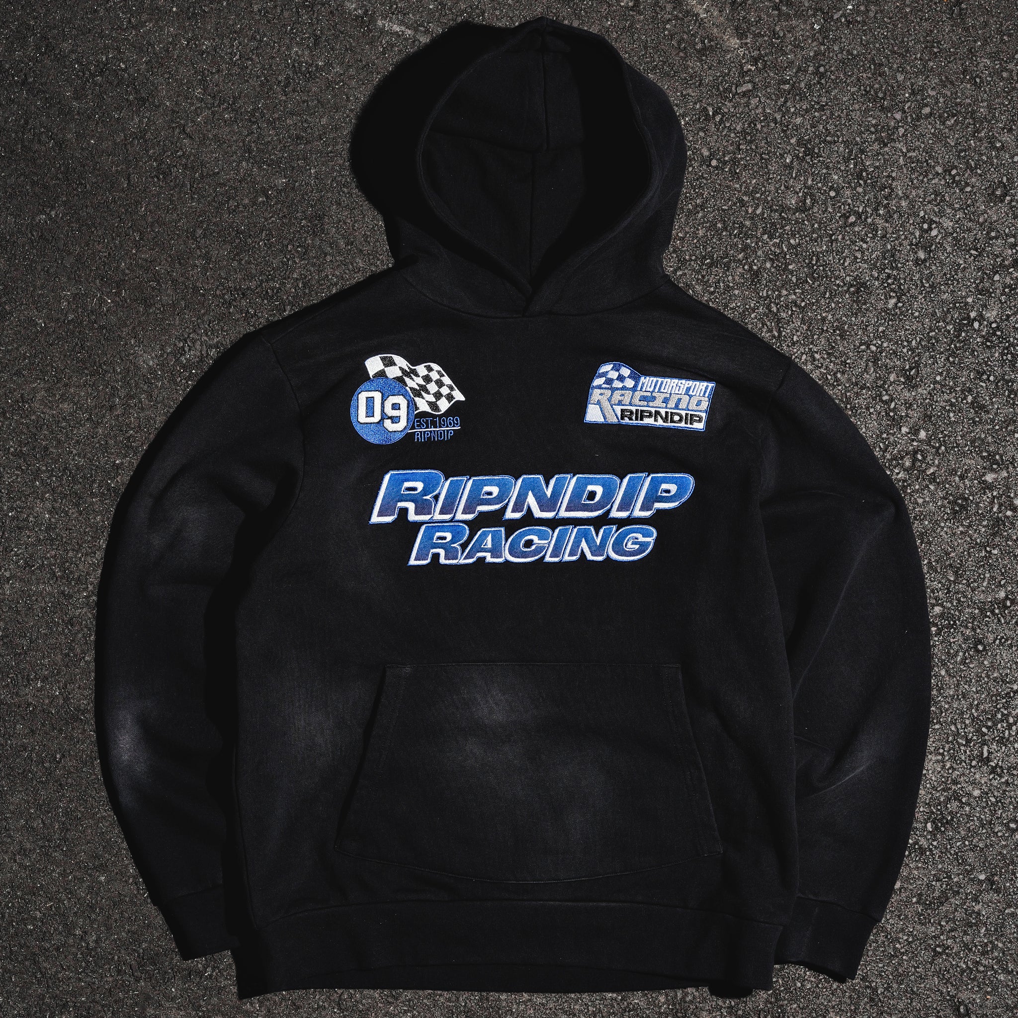 Ripnrace Hoodie (Black Fade Wash) - Image 5