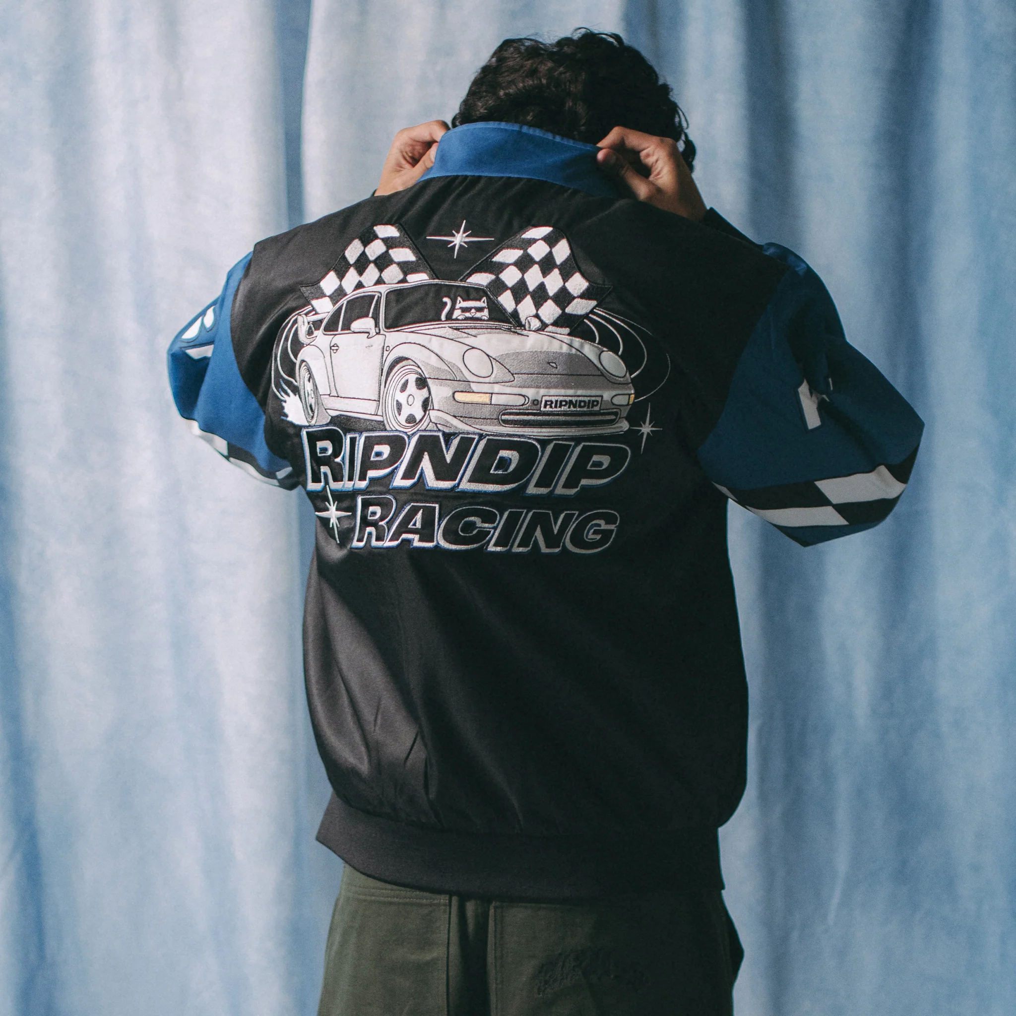 Ripnrace Jacket (Black/Blue) - Image 2
