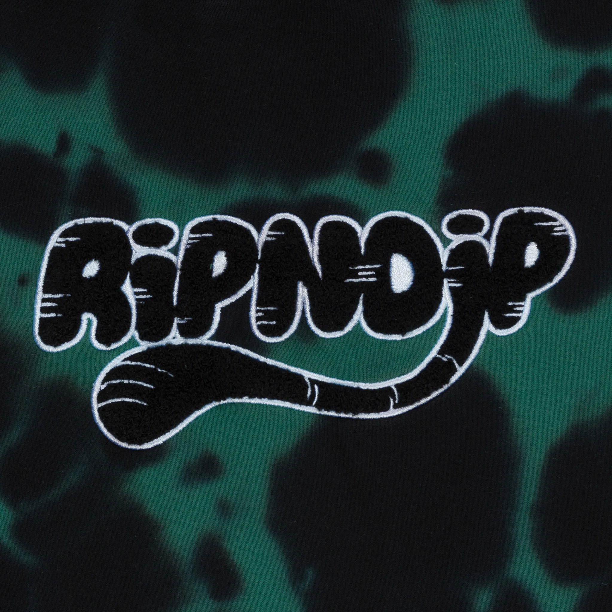 Ripntail Hoodie (Green/Black Tie Dye) - Image 2