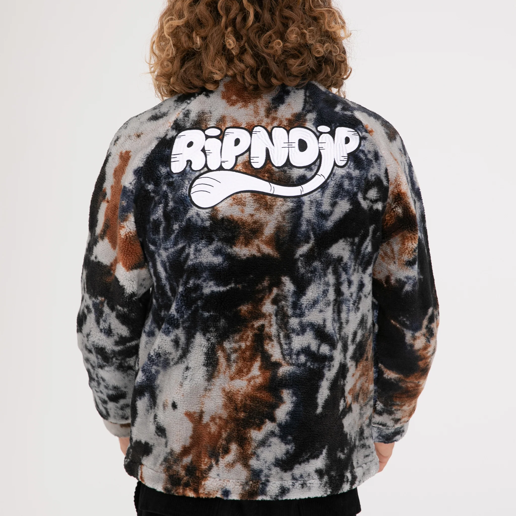 RIPNTAIL Sherpa Jacket (Tie Dye) - Image 3