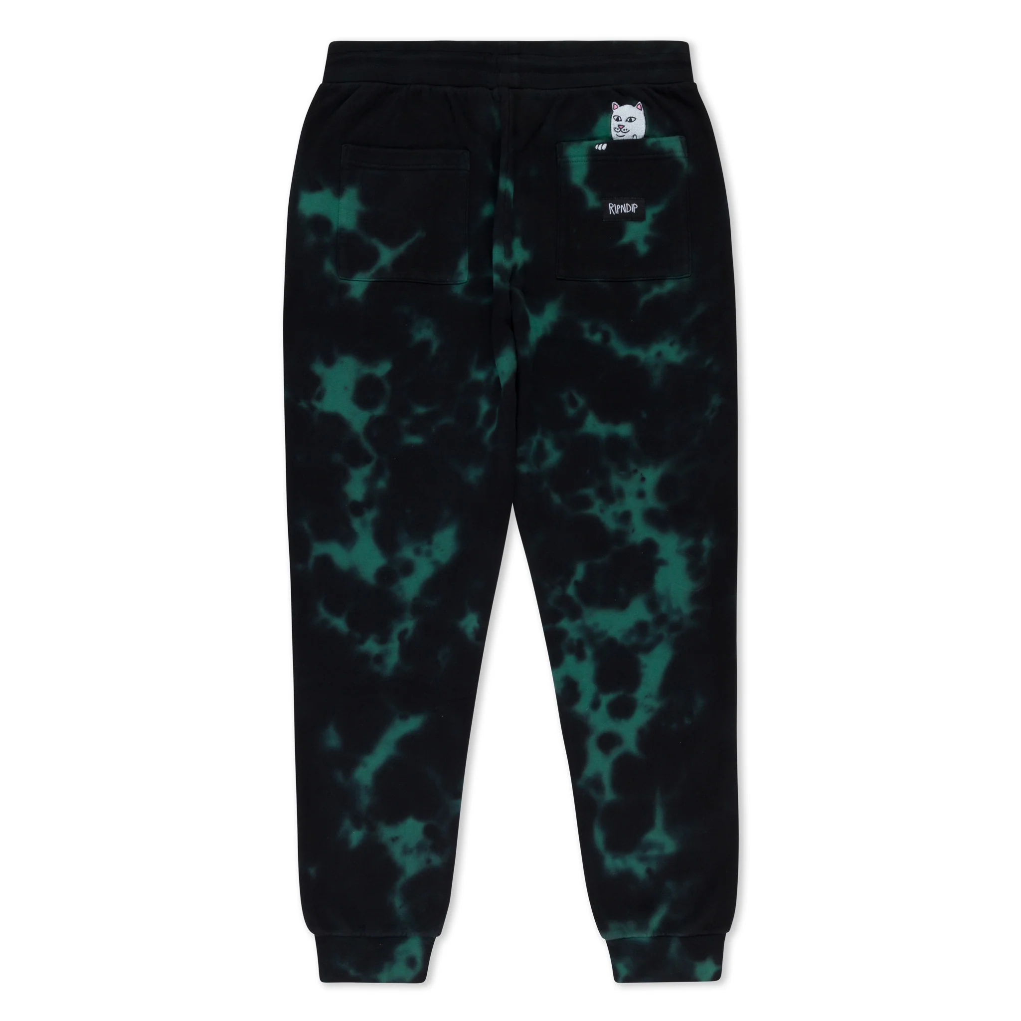 Ripntail Sweatpants (Green/Black Tie Dye) - Image 3
