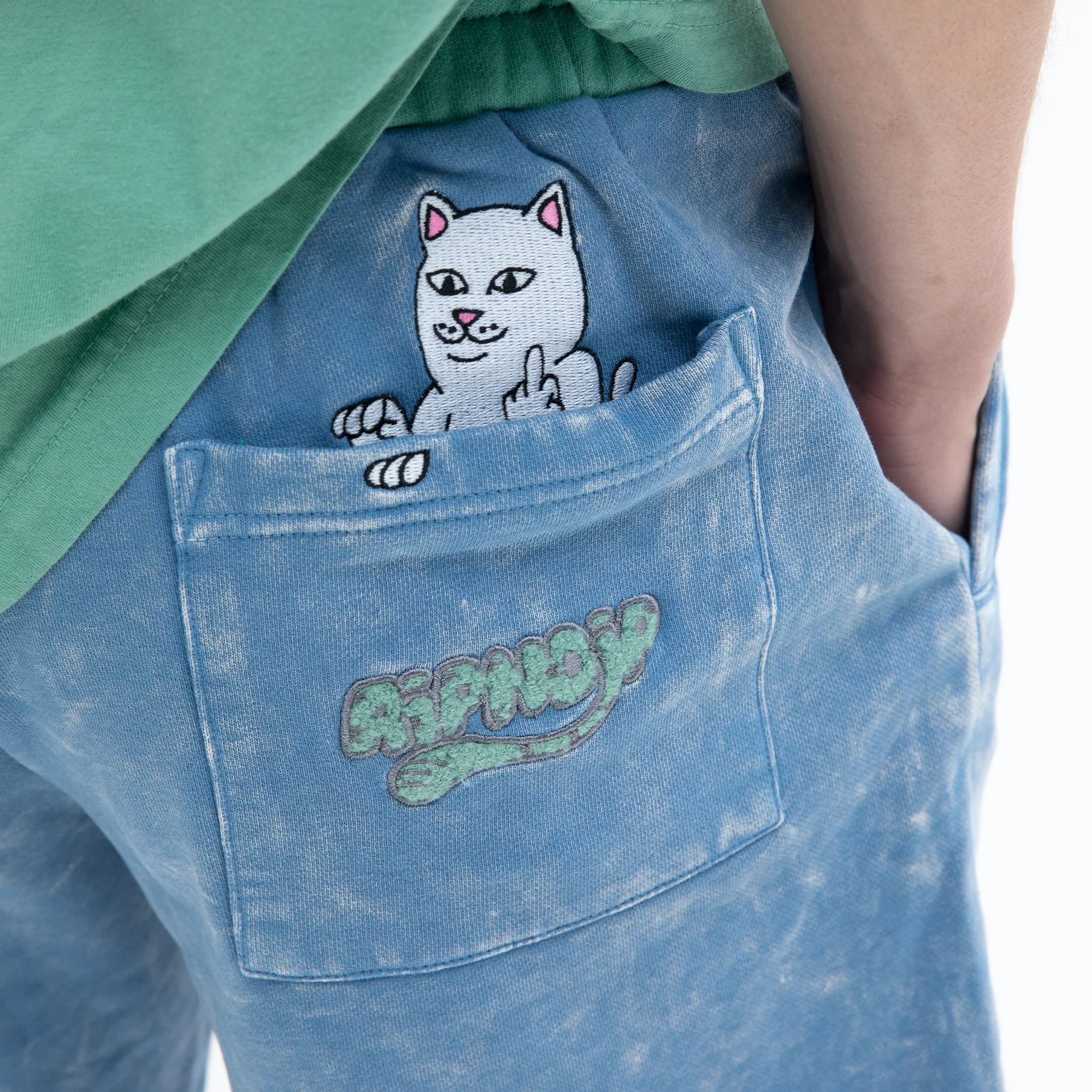 Ripntail Sweatshorts (Blue Mineral Wash) - Image 3