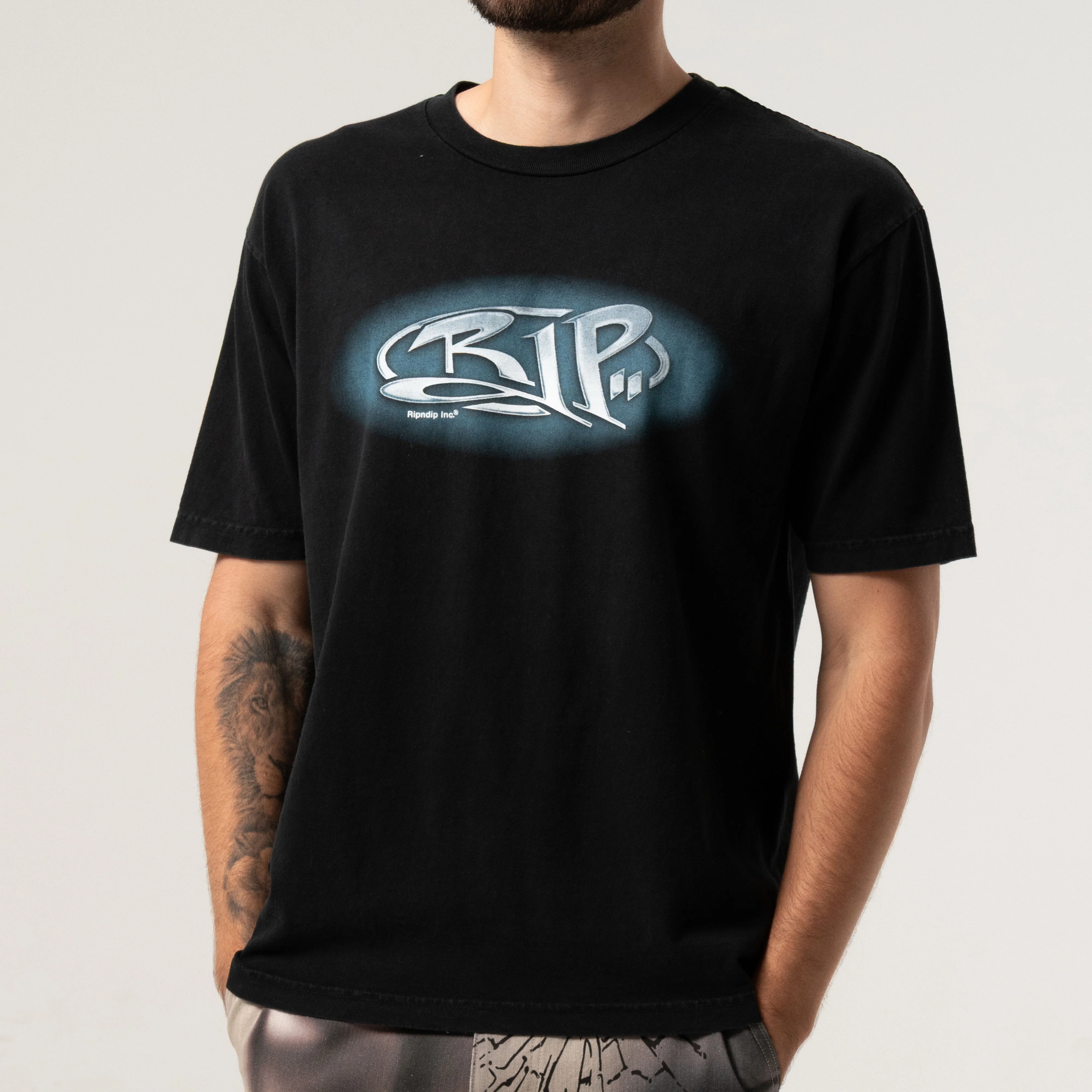 Ripped Tee (Black Vintage Wash) - Image 2
