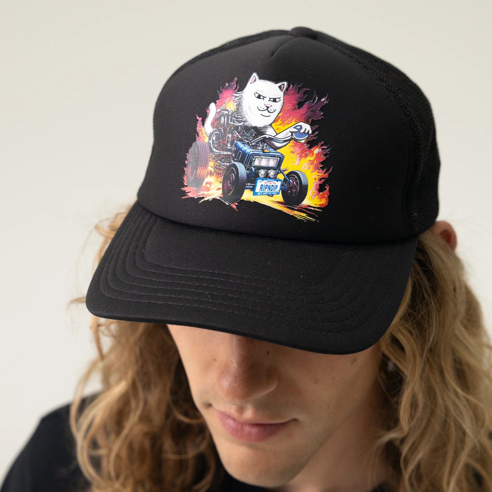 Risky Business Trucker Hat (Black) - Image 2