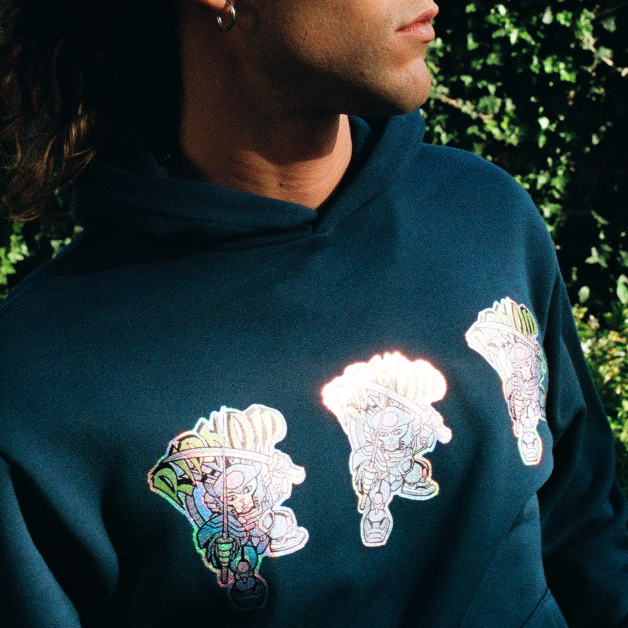 Robo Samurai Hoodie (Navy) - Image 2