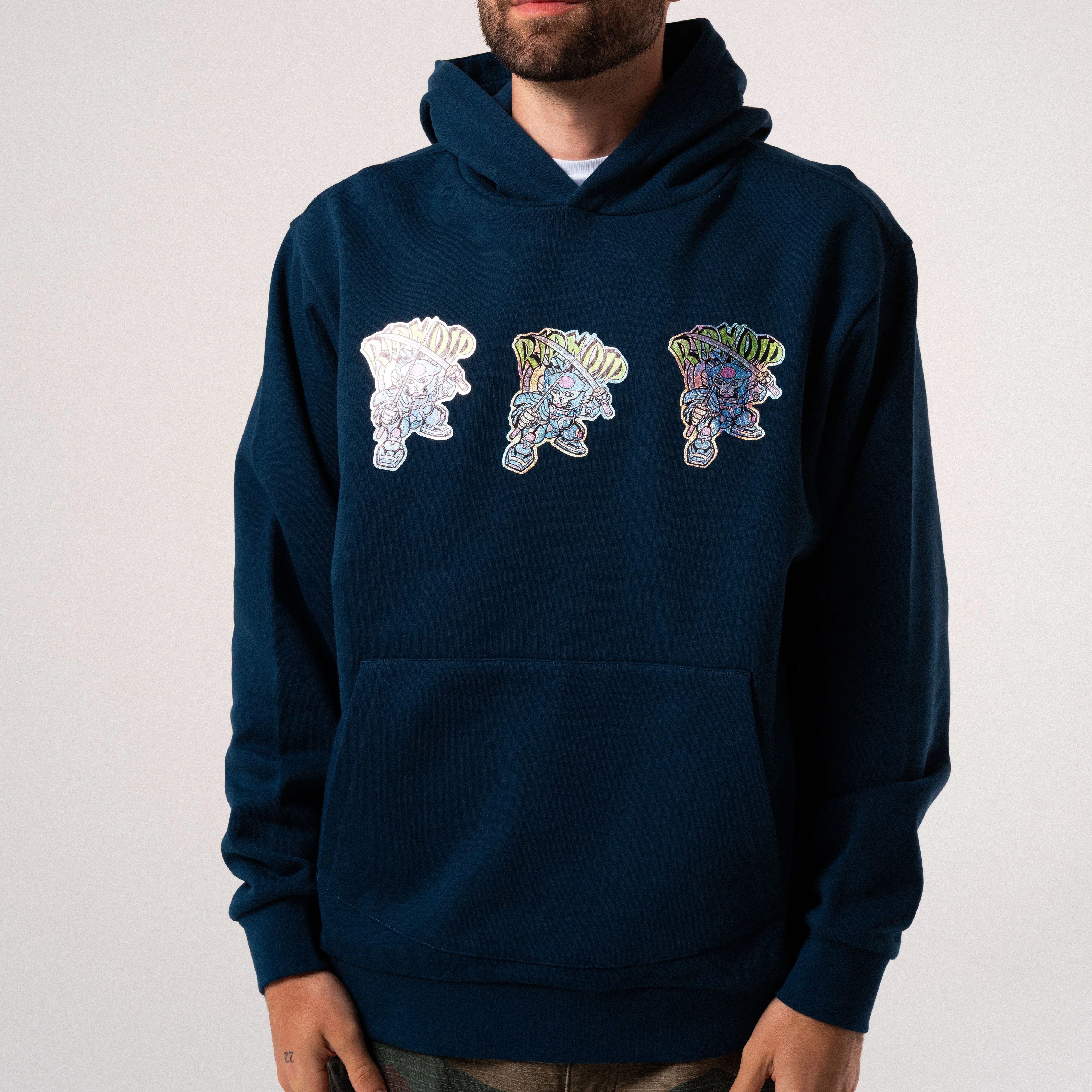 Robo Samurai Hoodie (Navy) - Image 3