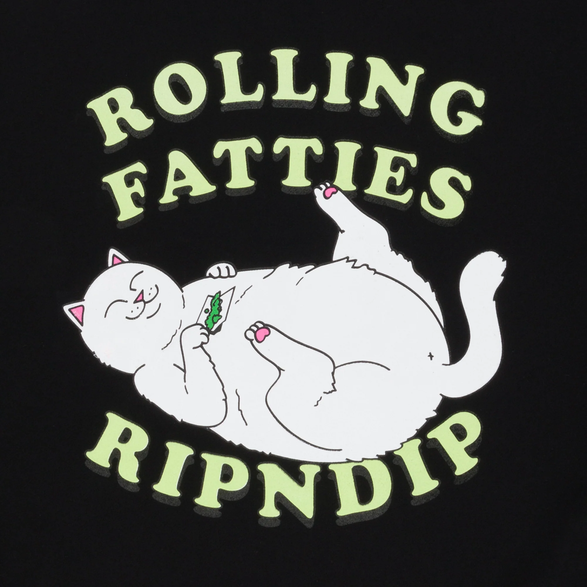 Rolling Fatties Hoodie (Black) - Image 3