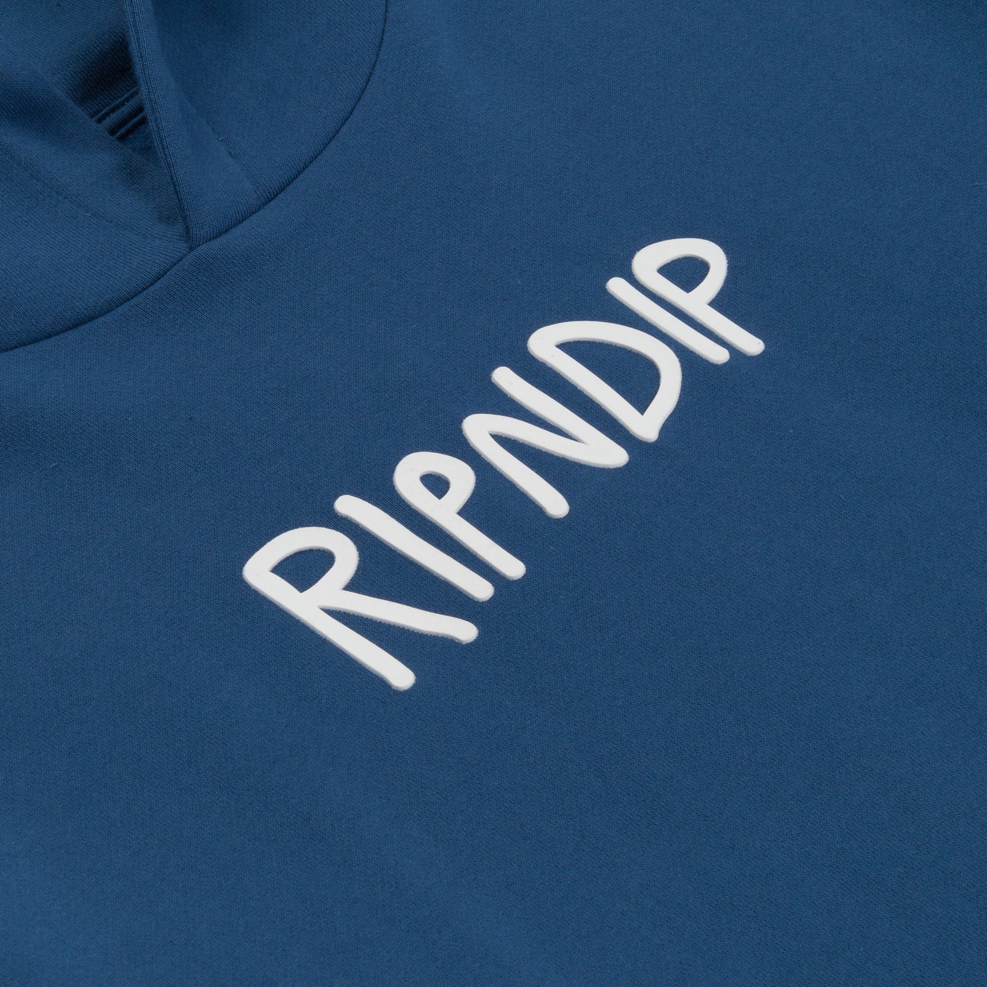 Rubber Logo Hoodie (Pacific Blue) - Image 3