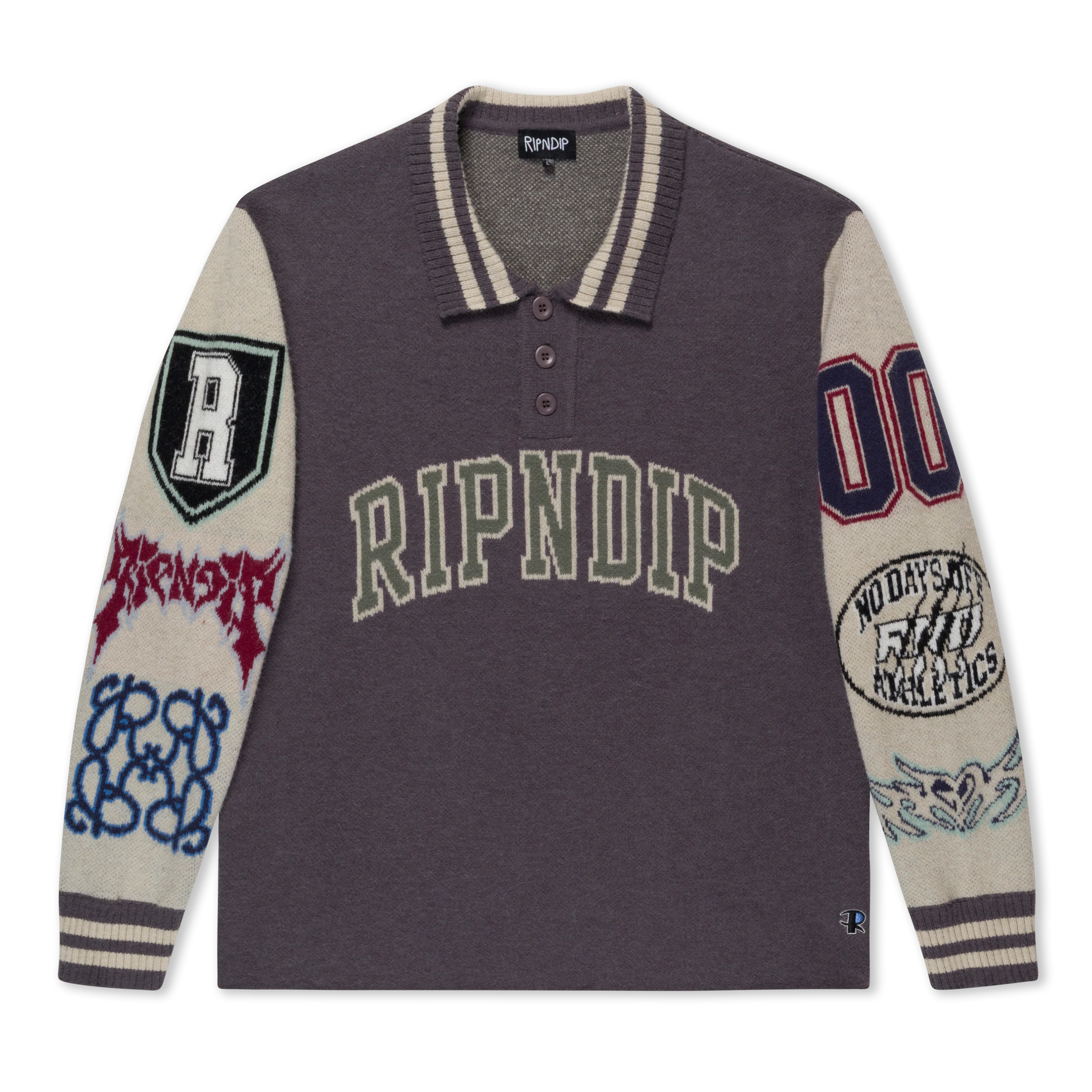 Run It Up Knit Sweater (Charoal / Cream) - Image 7