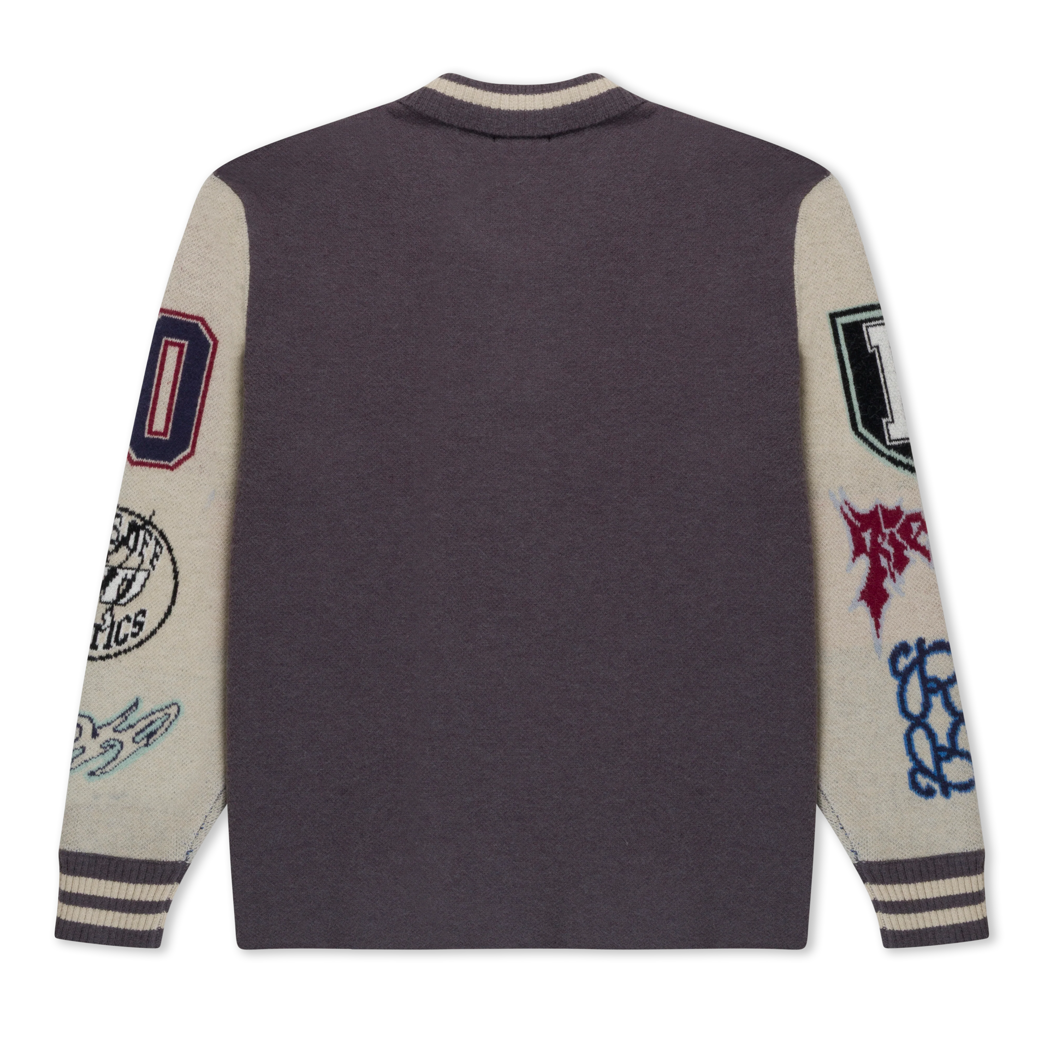 Run It Up Knit Sweater (Charoal / Cream) - Image 8