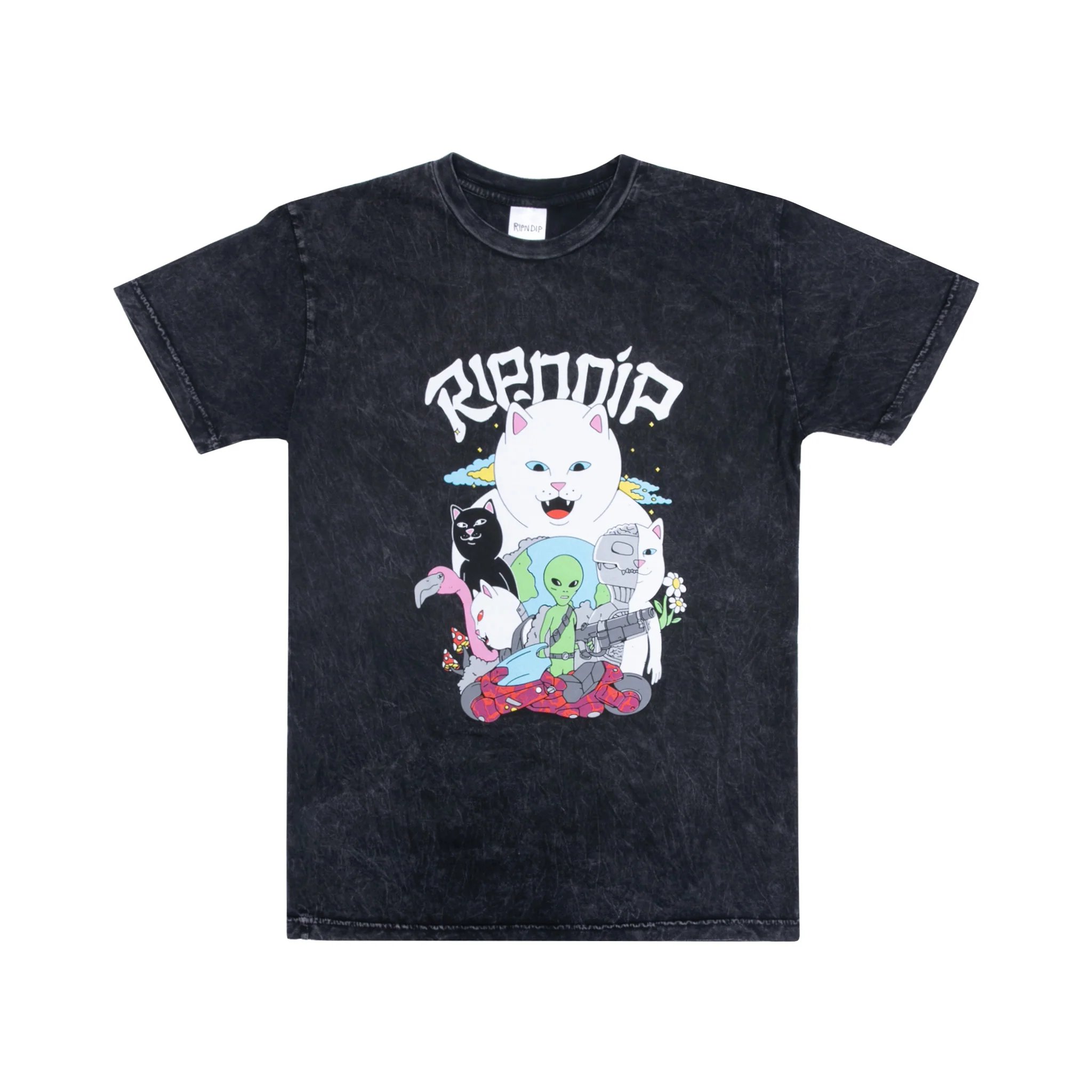 Runaway Tee (Black Mineral Wash)