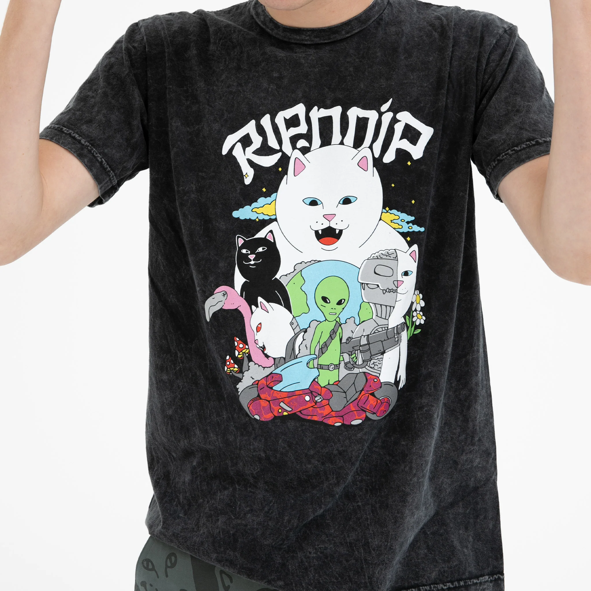 Runaway Tee (Black Mineral Wash) - Image 2