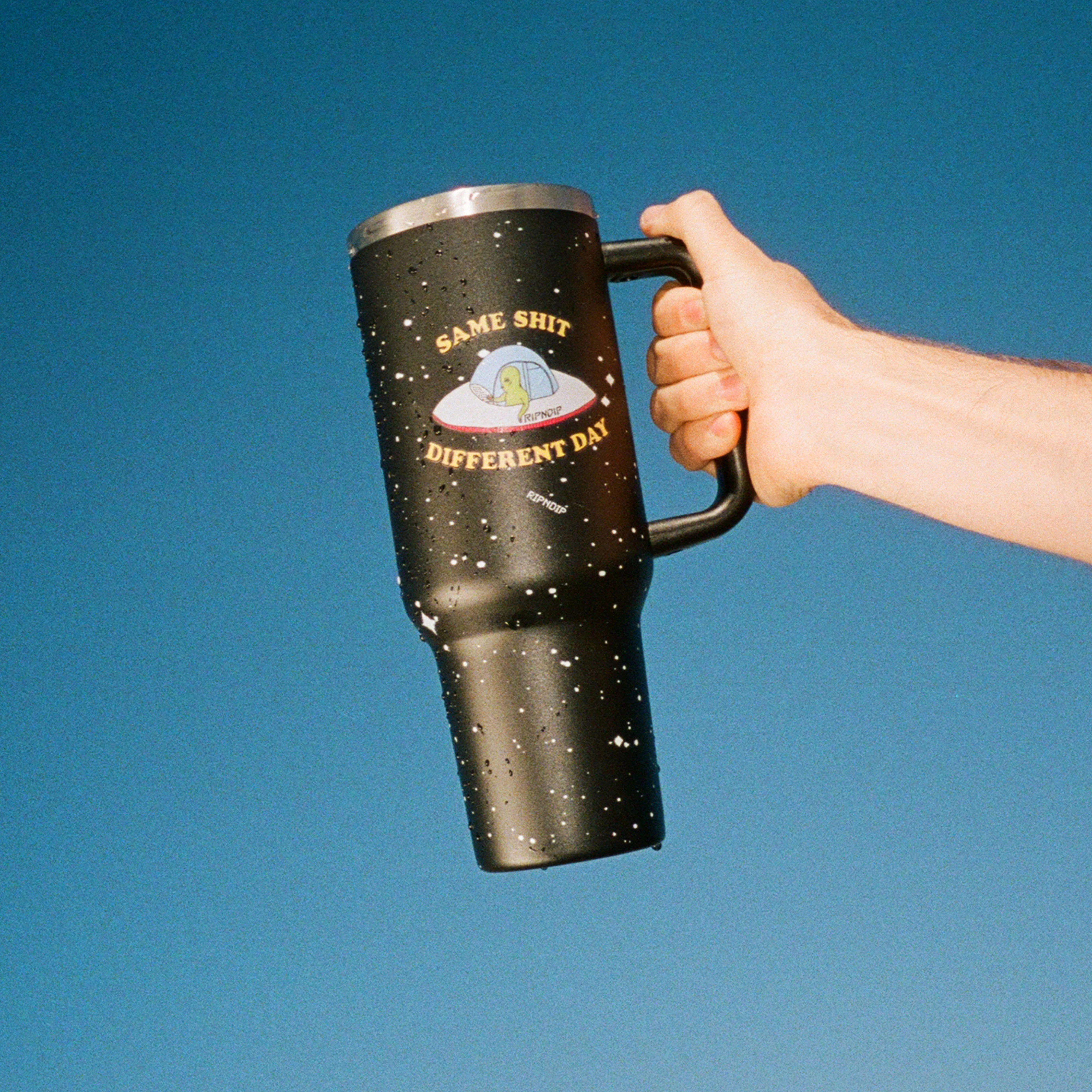 Same Shit Different Day Big Ol Cup Tumbler (Black) - Image 2